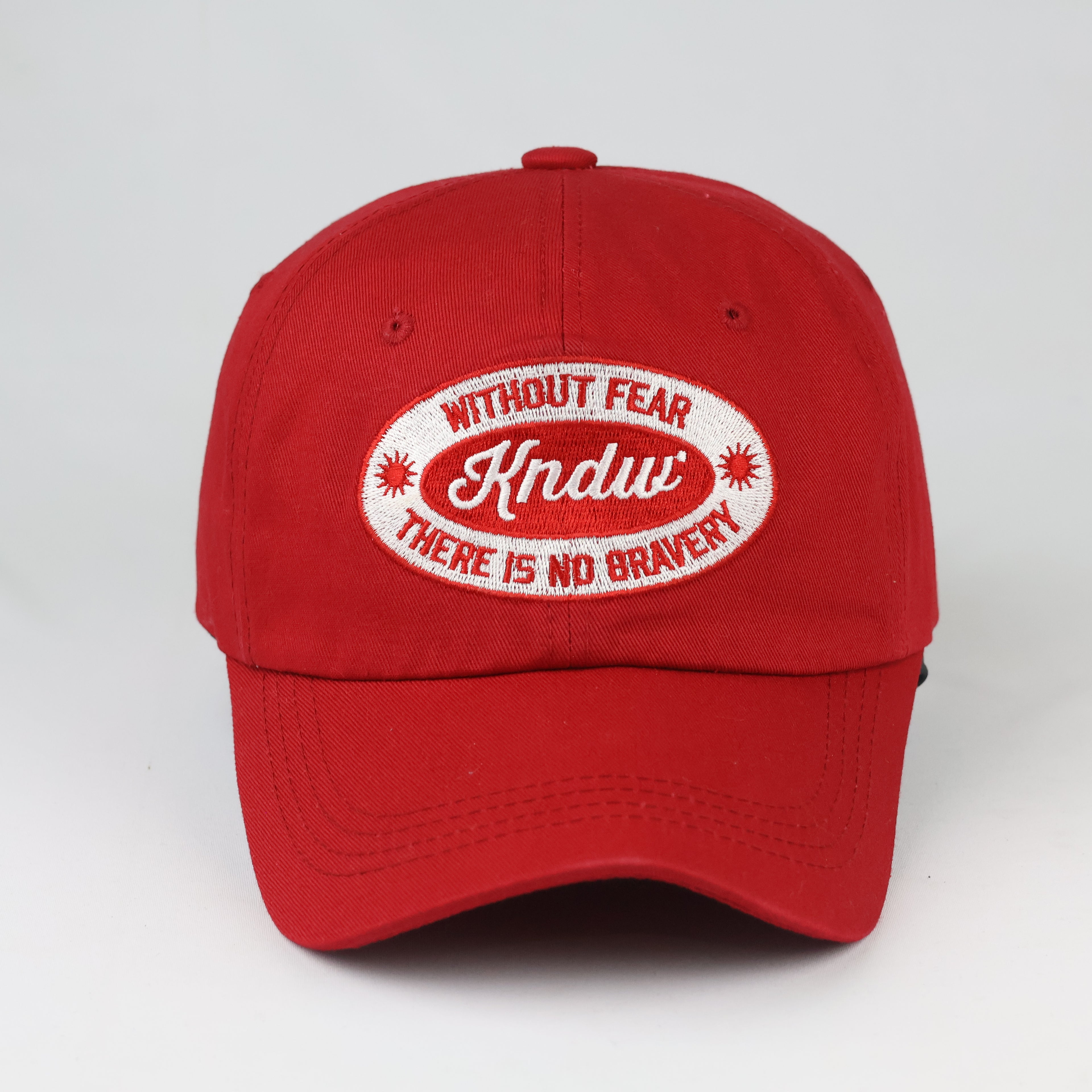 Vintage KND Red Motivational Statement Hat - Retro Streetwear Dad Thrifted Cap