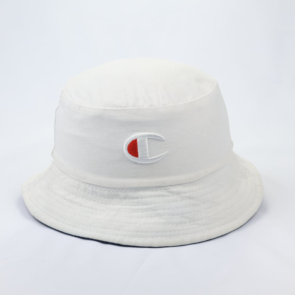 Champion Reversible Thrifted Bucket Hat - Navy & White 2-in-1 Sun Hat
