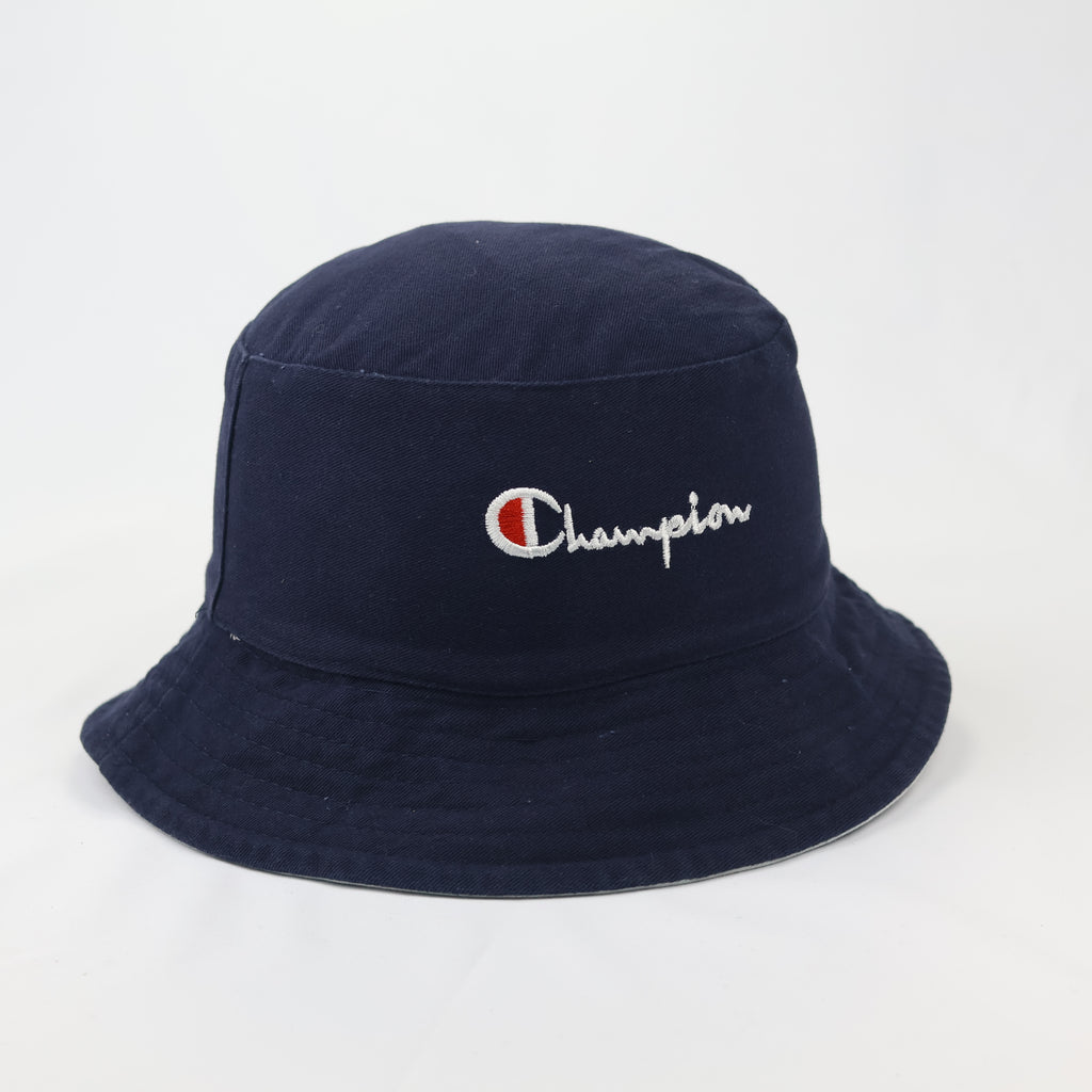 Champion Reversible Thrifted Bucket Hat - Navy & White 2-in-1 Sun Hat