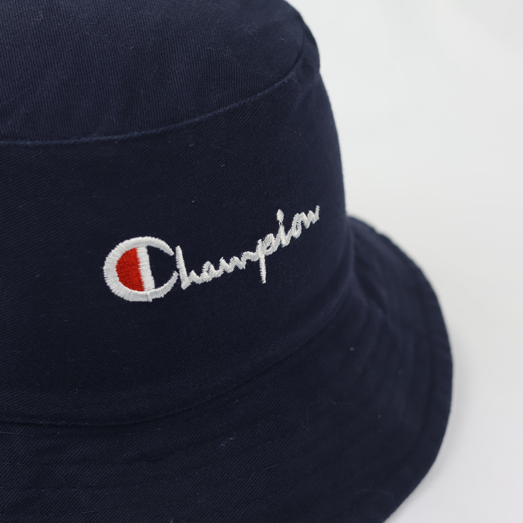 Champion Reversible Thrifted Bucket Hat - Navy & White 2-in-1 Sun Hat