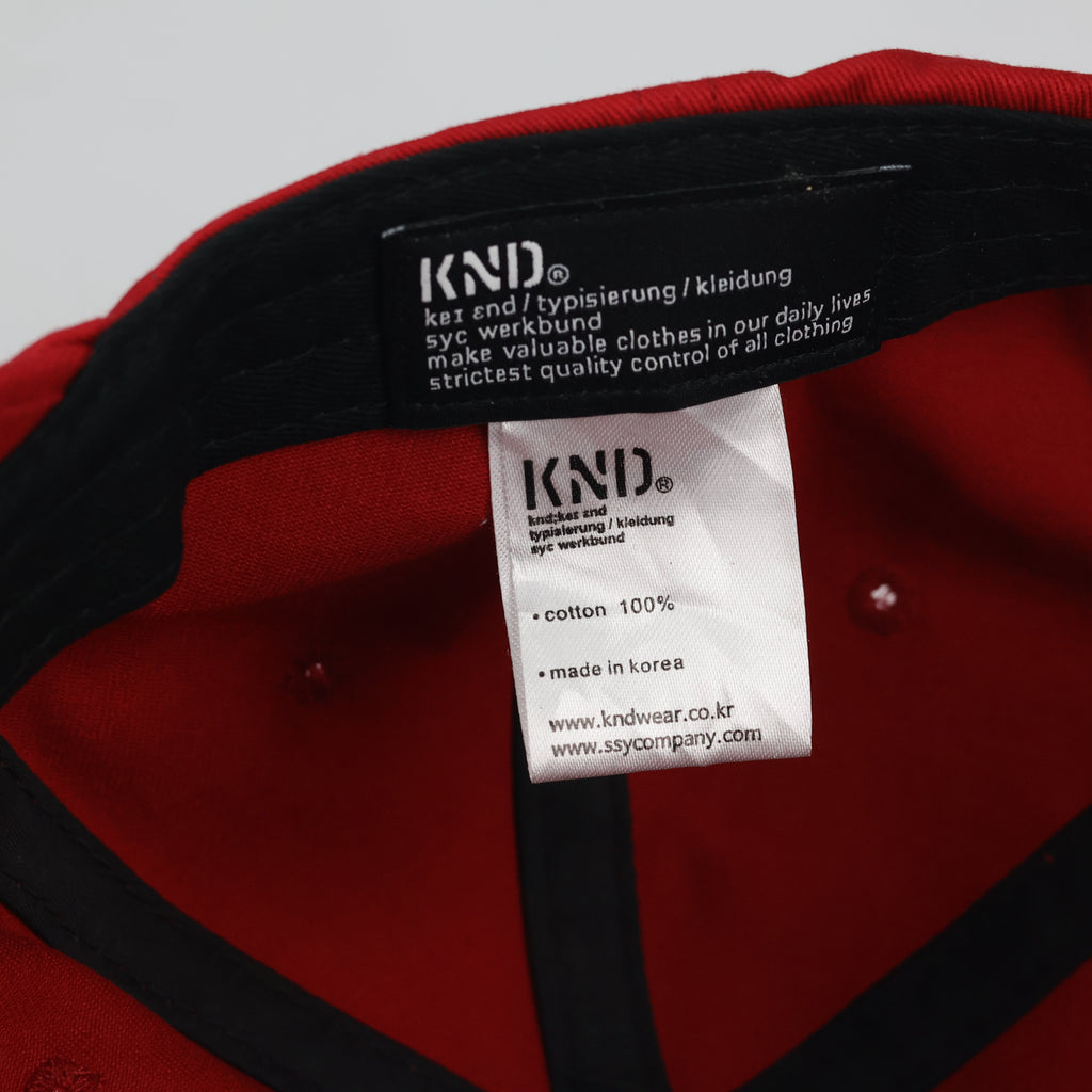 Vintage KND Red Motivational Statement Hat - Retro Streetwear Dad Thrifted Cap