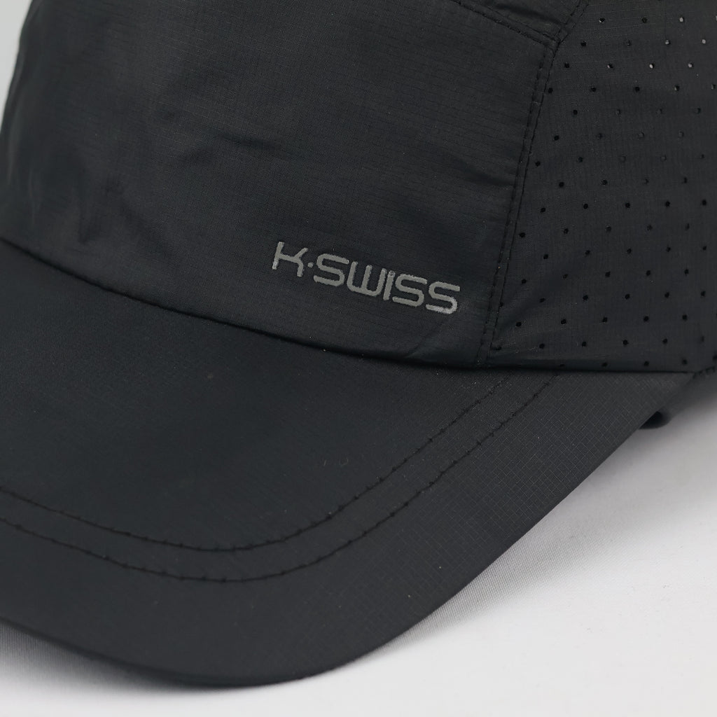 K-SWISS Breathable Tennis Cap | Thrifted Lightweight Running Hat 56-58cm