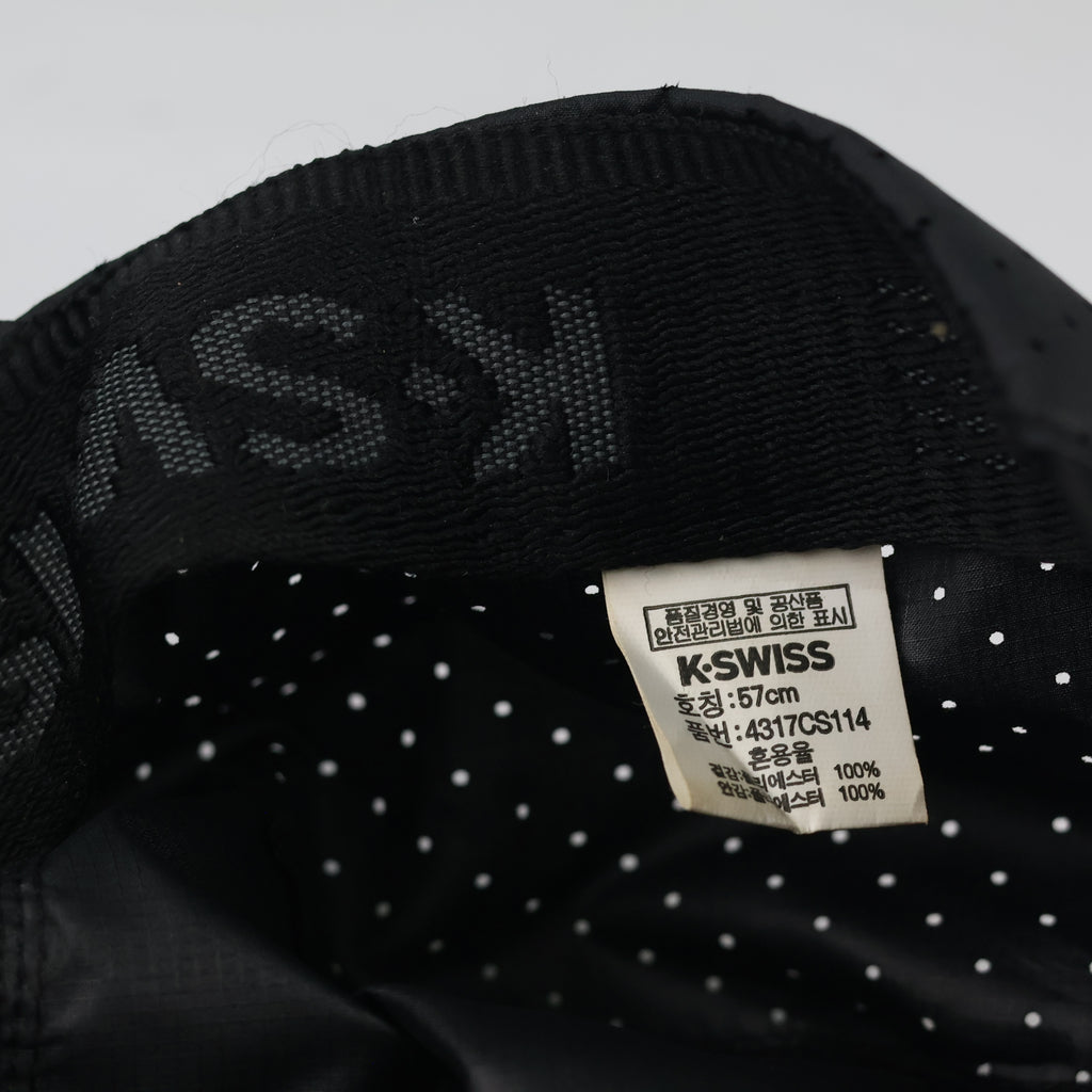 K-SWISS Breathable Tennis Cap | Thrifted Lightweight Running Hat 56-58cm