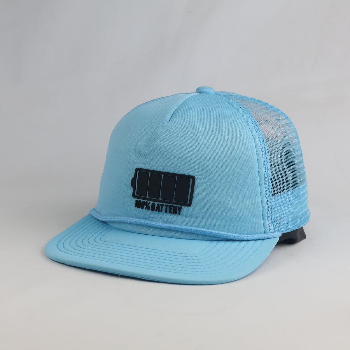 Thrifted B&S Dept. 728 Sky Blue Snapback Mesh Cap (57–58 cm) |10673