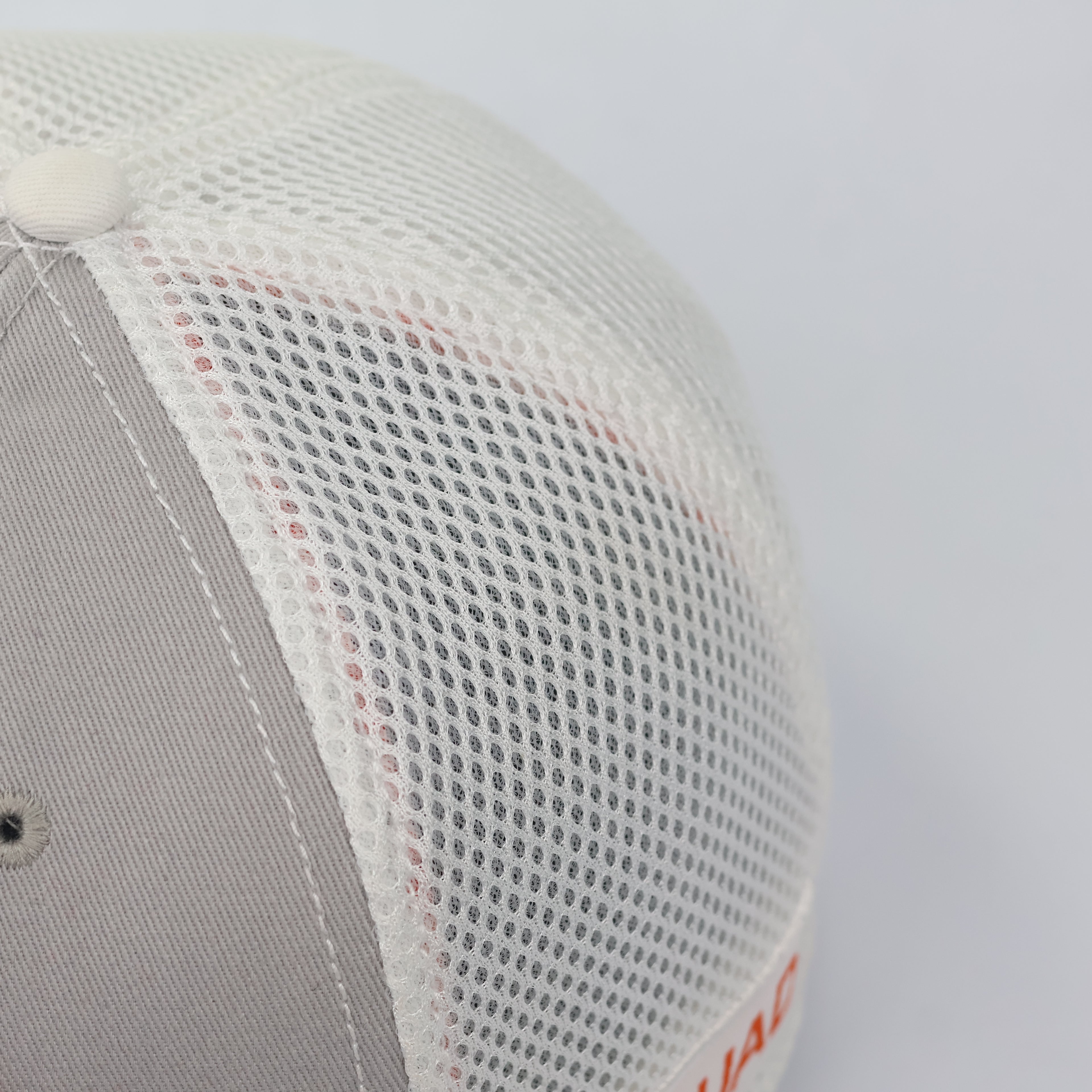 Official Vice Golf Script Logo Thrifted Snapback Hat | Gray/Orange/White
