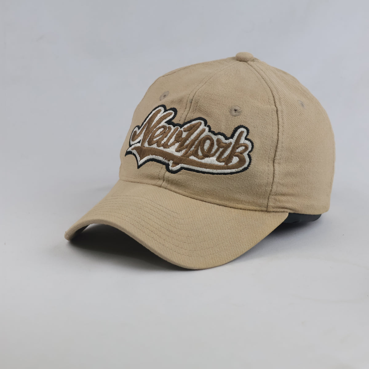 Thrifted New York Embroidered Khaki Cap – 54-55cm | 10649
