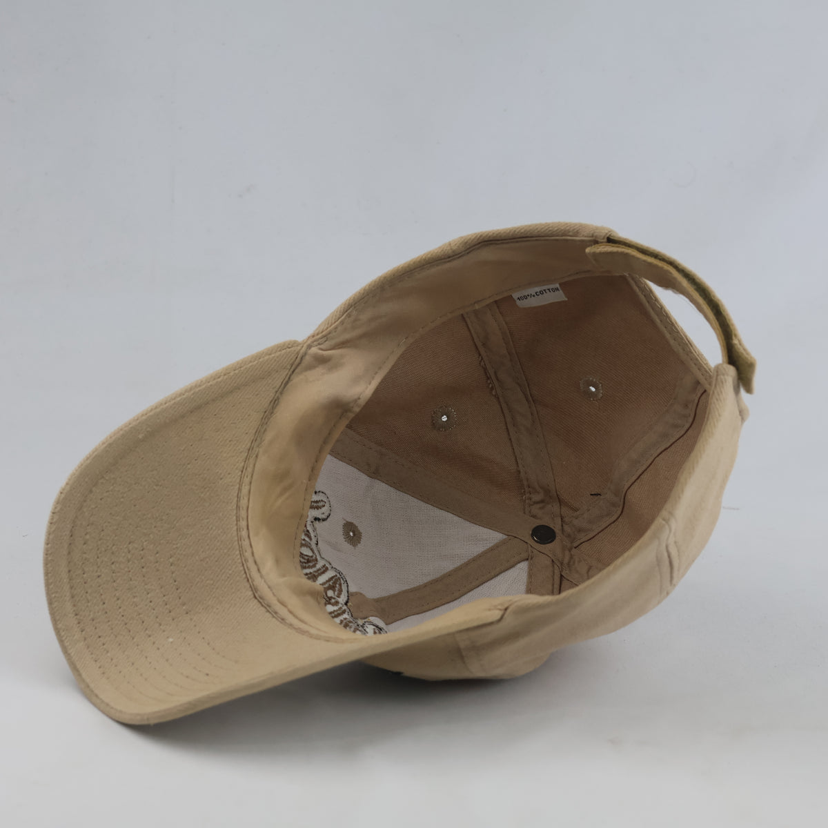 Thrifted New York Embroidered Khaki Cap – 54-55cm | 10649