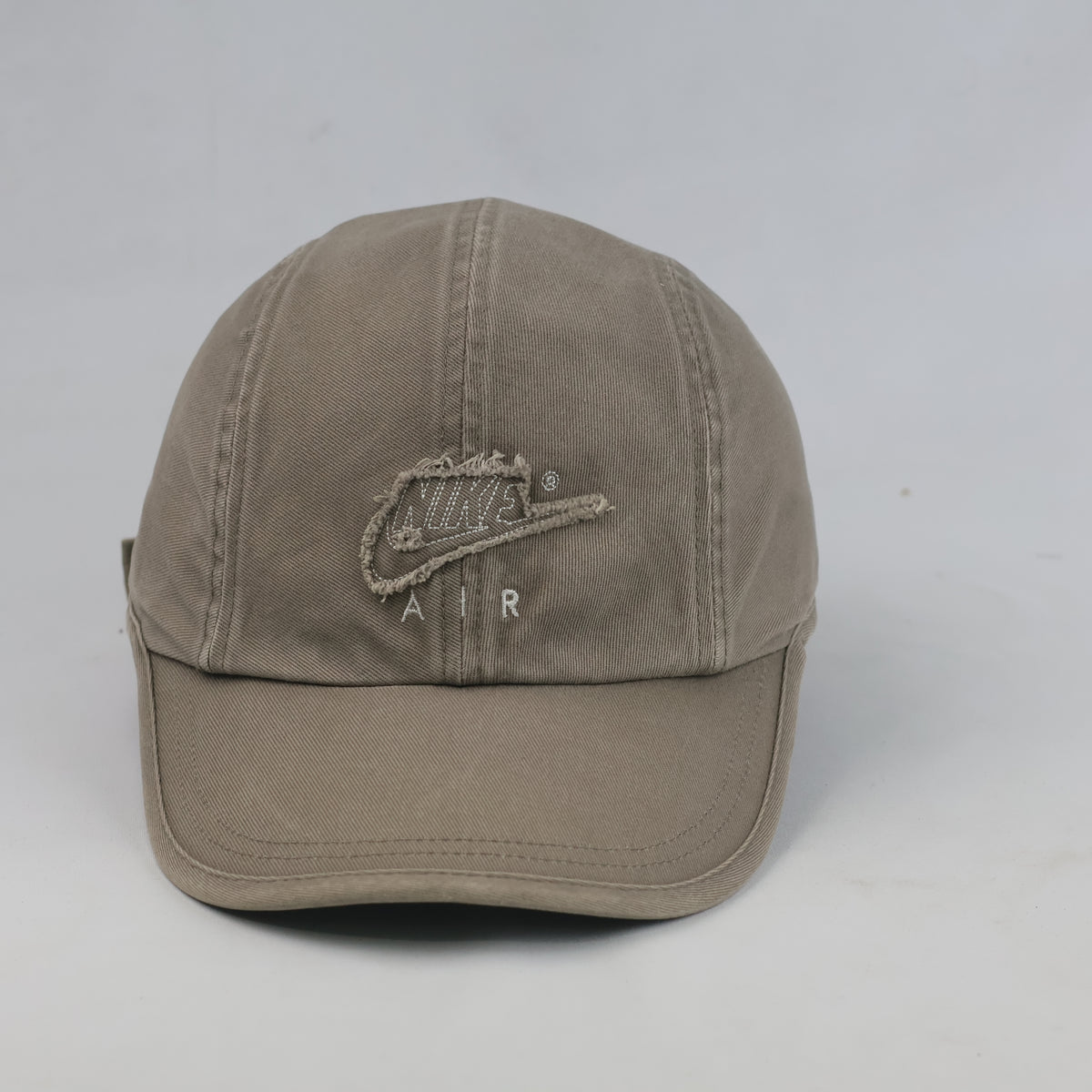 Thrifted Retro Nike Air Embroidered Baseball Cap – Tan Adjustable Fit 56-57cm | 10624