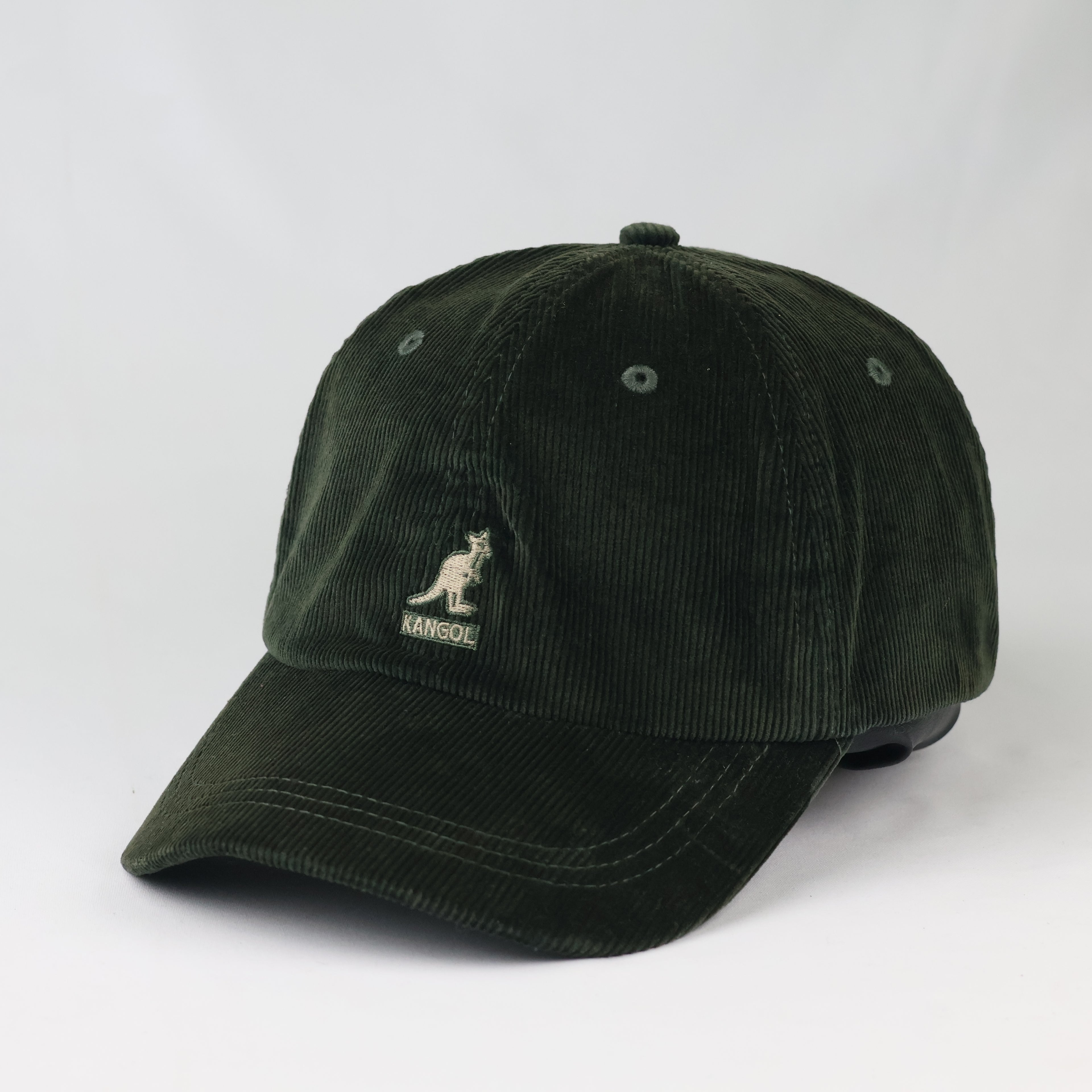 Vintage Kangol British Heritage Hat - Dark Green Ribbed Corduroy Cap