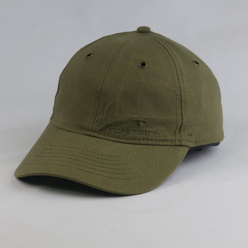 Thrifted Tom Tailor Olive Green Cotton Strapback Cap (56-57 cm) | 10749