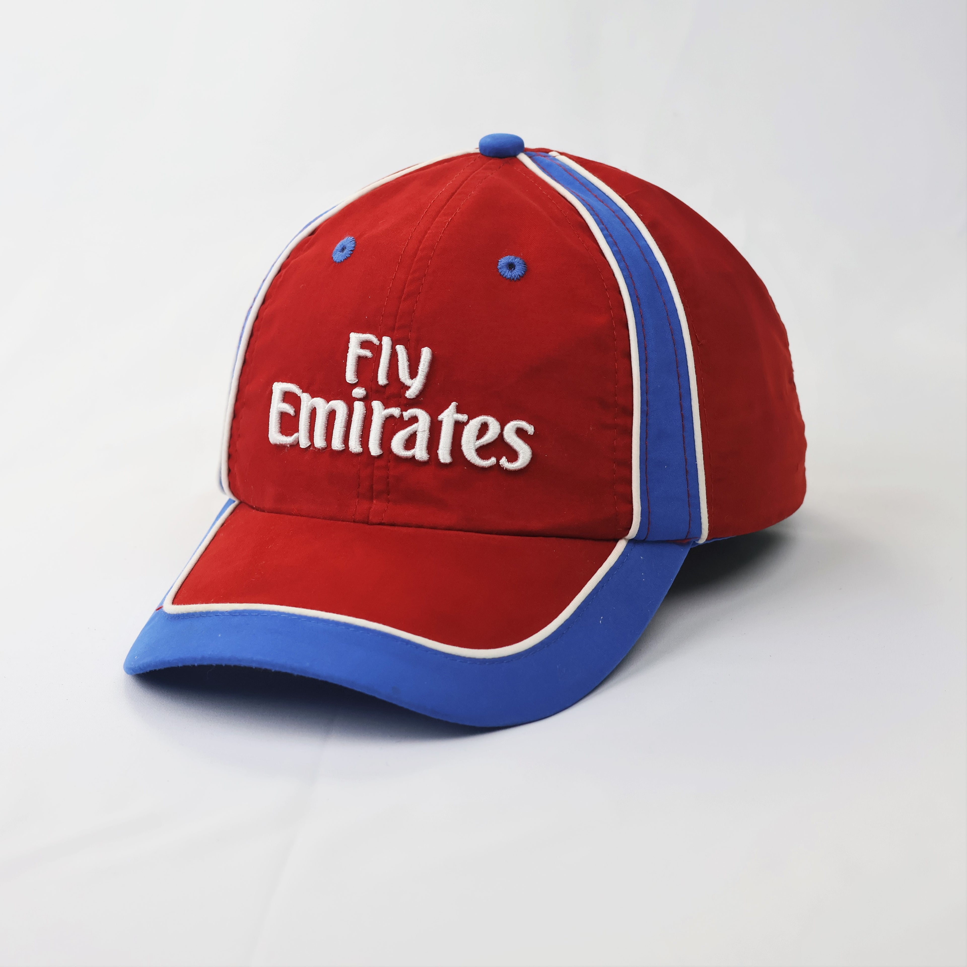 Fly Emirates Official Red & Blue Racing Sport Thrifted Cap