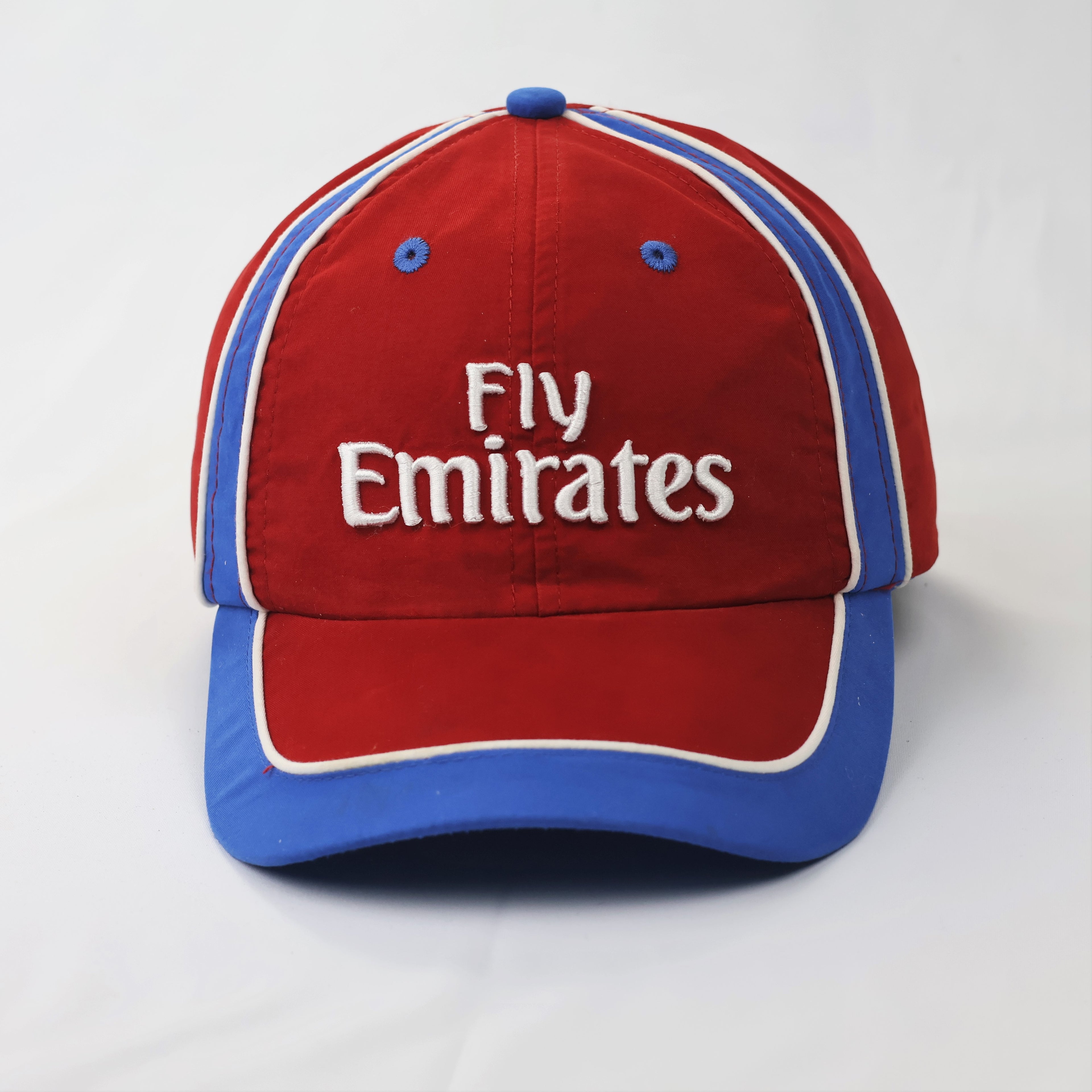 Fly Emirates Official Red & Blue Racing Sport Thrifted Cap