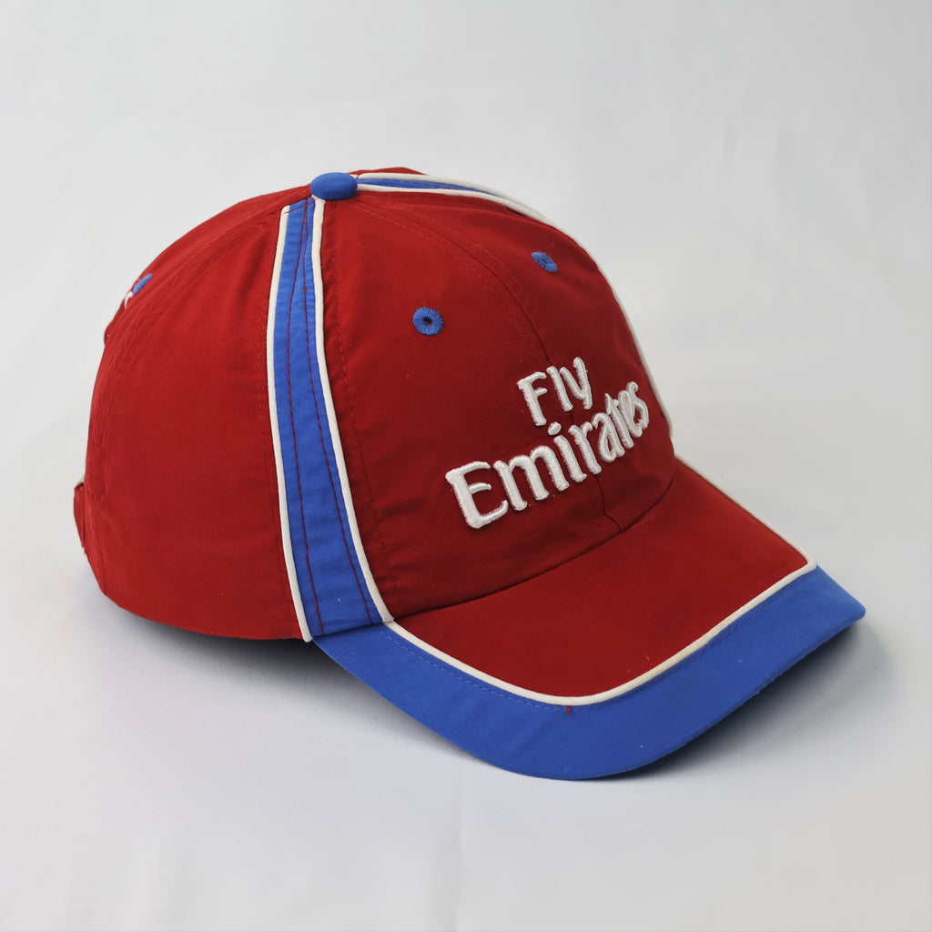Fly Emirates Official Red & Blue Racing Sport Thrifted Cap