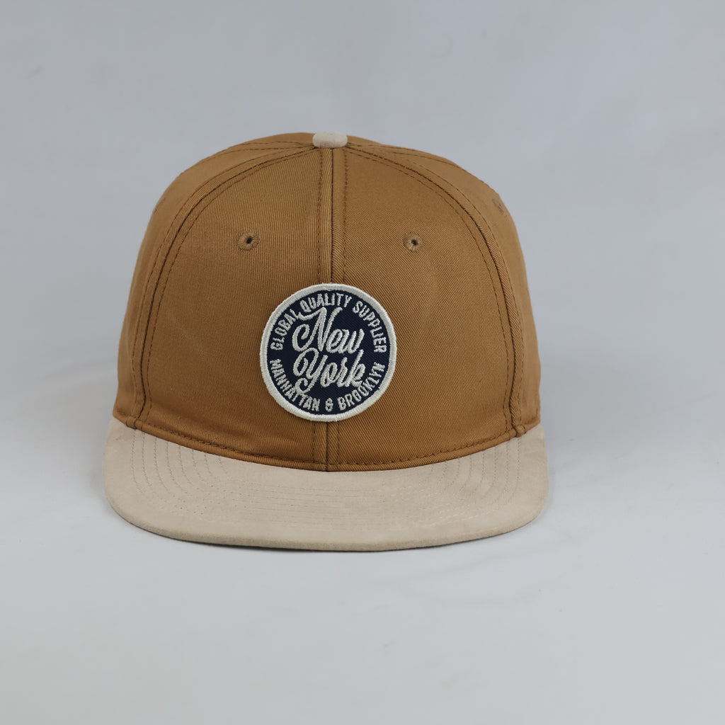 Thrifted H&M New York Global Supplier Snapback Cap - Tan (57-58cm) | 10632