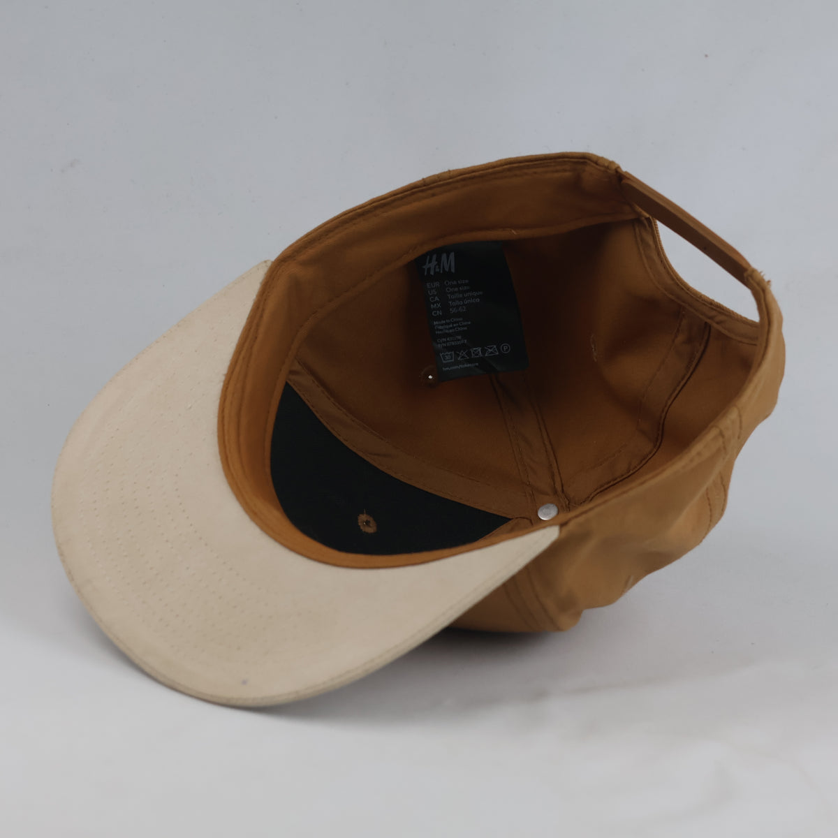 Thrifted H&M New York Global Supplier Snapback Cap - Tan (57-58cm) | 10632
