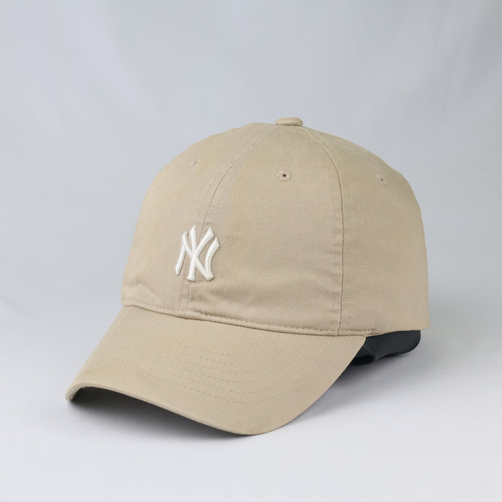 MLB Licensed New York Yankees Dad Hat | Thrifted Beige Cap 56-58cm