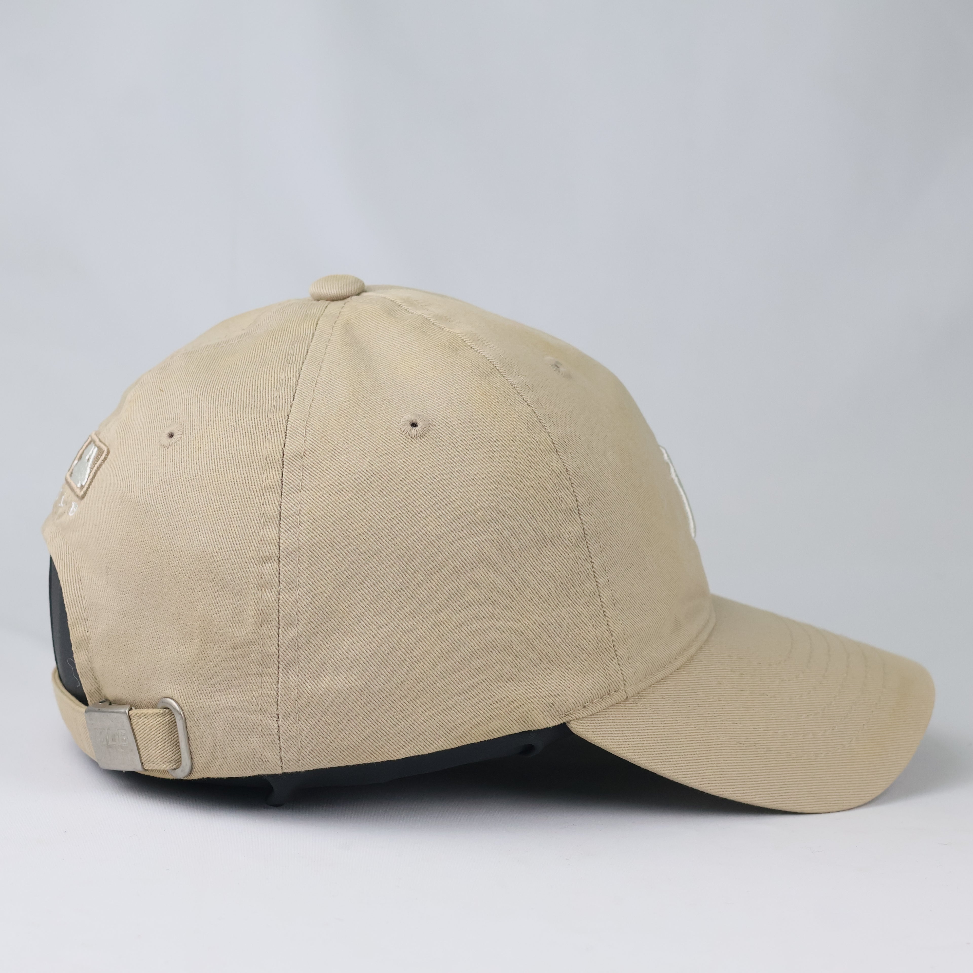 MLB Licensed New York Yankees Dad Hat | Thrifted Beige Cap 56-58cm