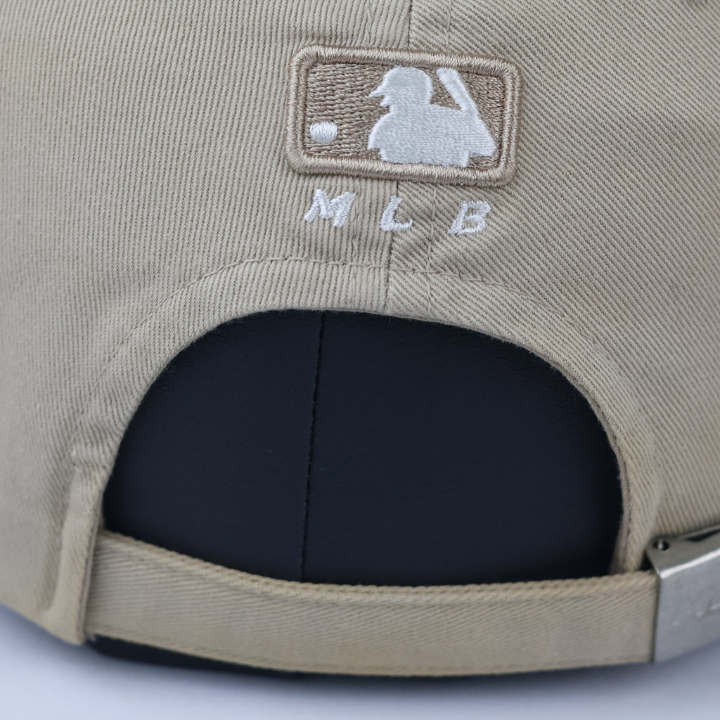 MLB Licensed New York Yankees Dad Hat | Thrifted Beige Cap 56-58cm