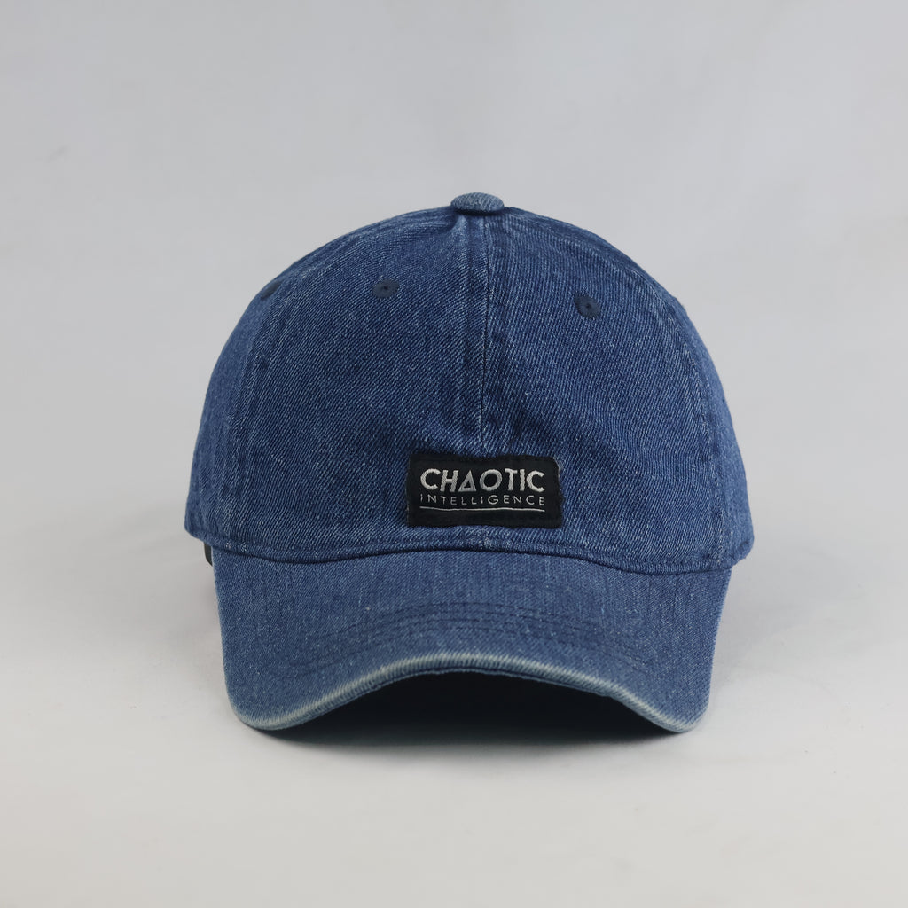 Thrifted Anko Blue Denim Chaotic Intelligence Cap (57-58 cm) | 10746