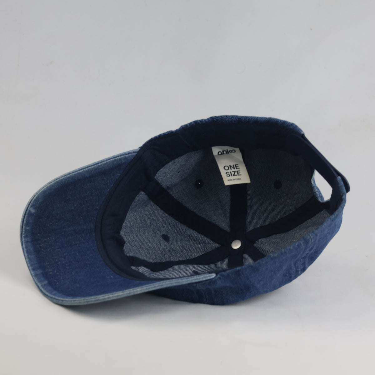 Thrifted Anko Blue Denim Chaotic Intelligence Cap (57-58 cm) | 10746