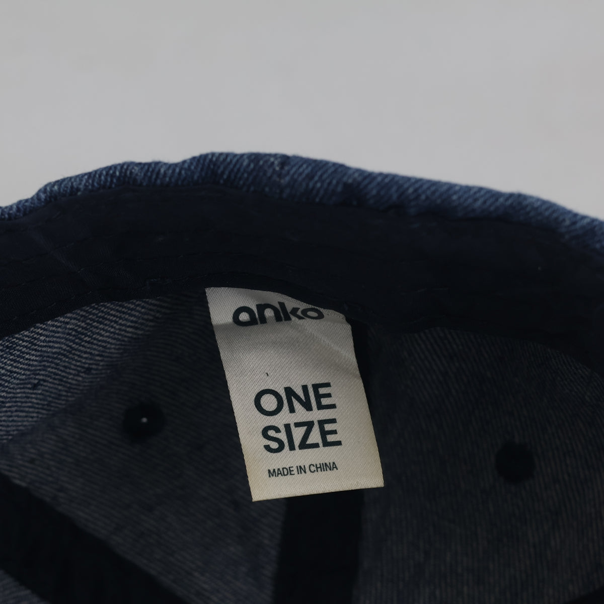 Thrifted Anko Blue Denim Chaotic Intelligence Cap (57-58 cm) | 10746