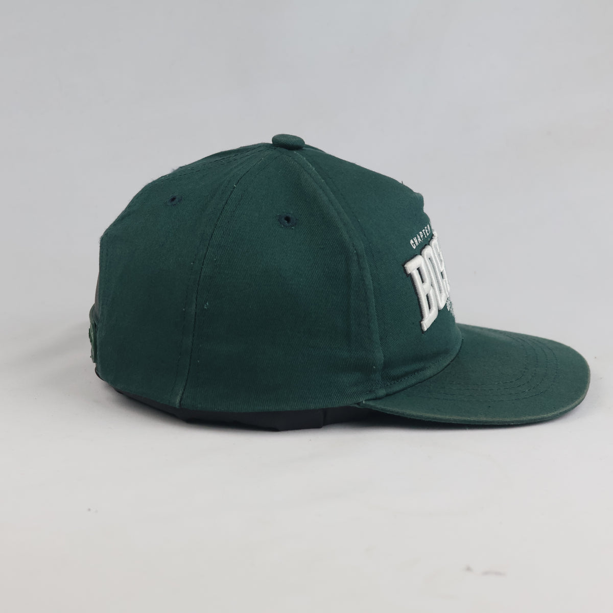 Thrifted Boston Embroidered Forest Green Snapback Hat (54-55cm) | 10638