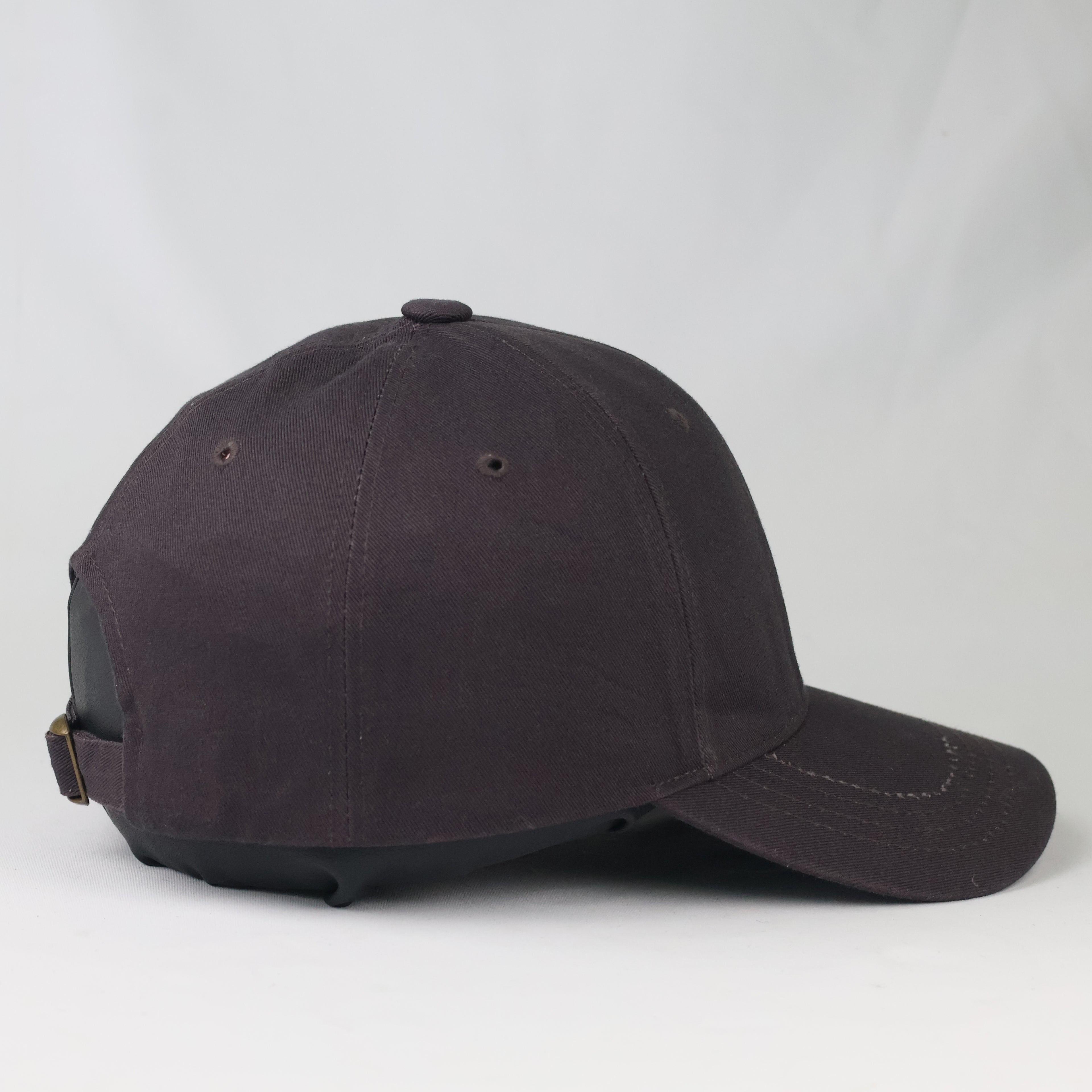 Retro LA Minimalist Embroidered Hat - Dark Espresso Brown Casual Cap