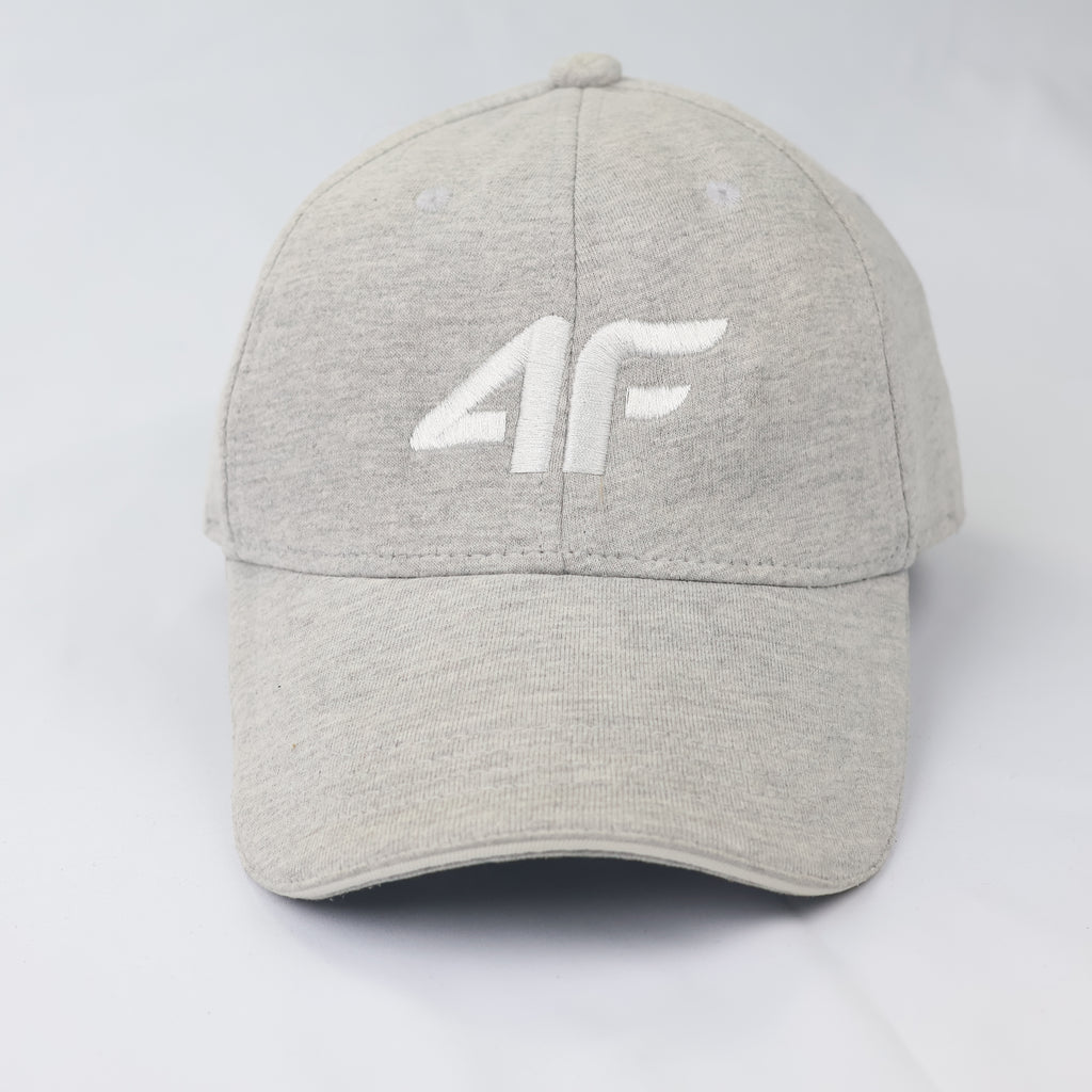 4F Sportswear Heather Gray Adjustable Baseball Cap | Size 56-58cm