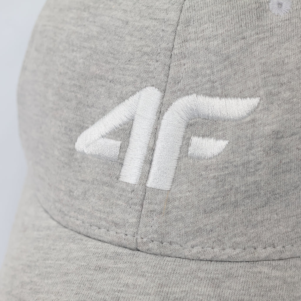 4F Sportswear Heather Gray Adjustable Baseball Cap | Size 56-58cm