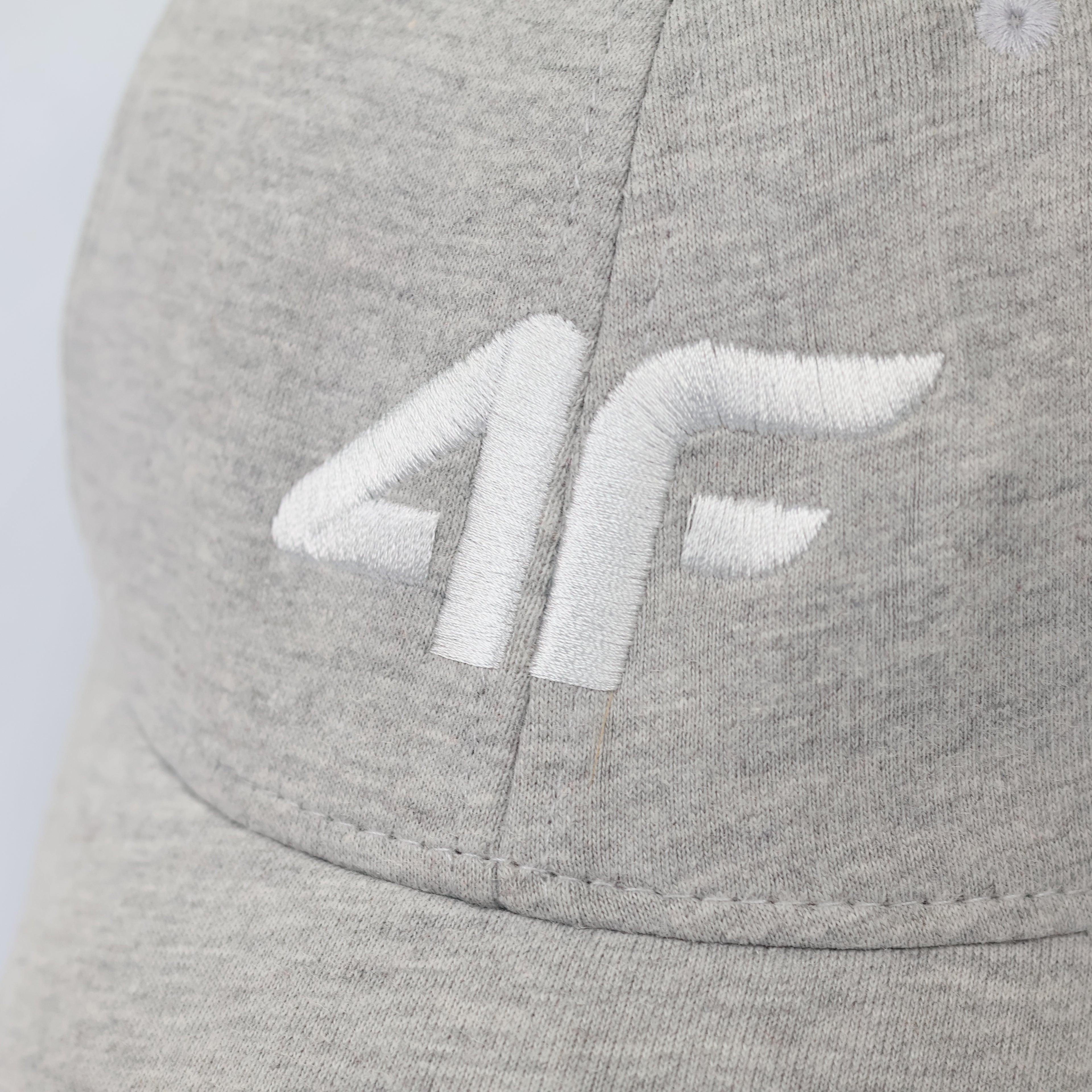 4F Sportswear Heather Gray Adjustable Baseball Cap | Size 56-58cm