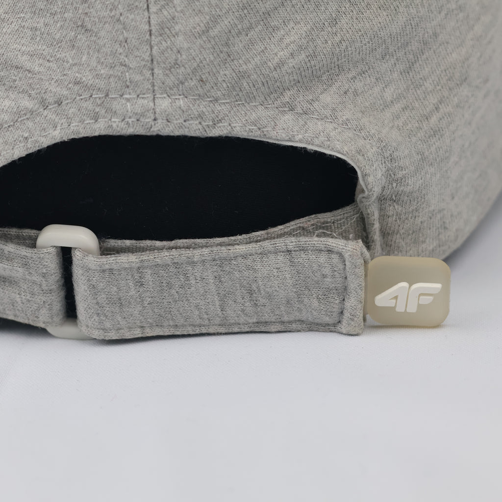 4F Sportswear Heather Gray Adjustable Baseball Cap | Size 56-58cm