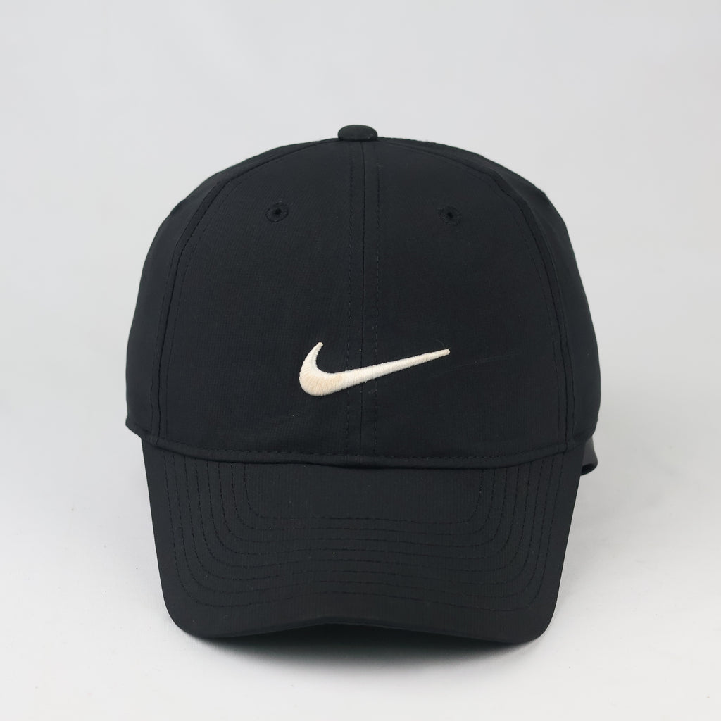 Nike Dri-Fit Swoosh Sport Cap | Thrifted Black Tech Hat 56-58cm