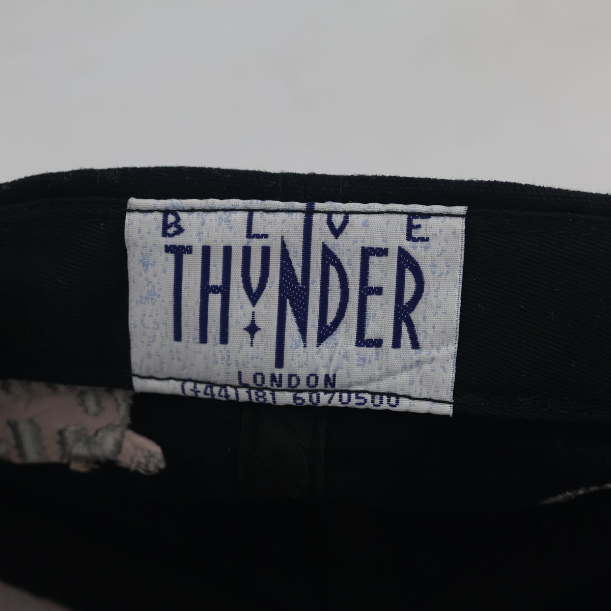 Thrifted Blue Thunder F1 Formula 1 Embroidered Cap - Black (54-55cm) | 10631