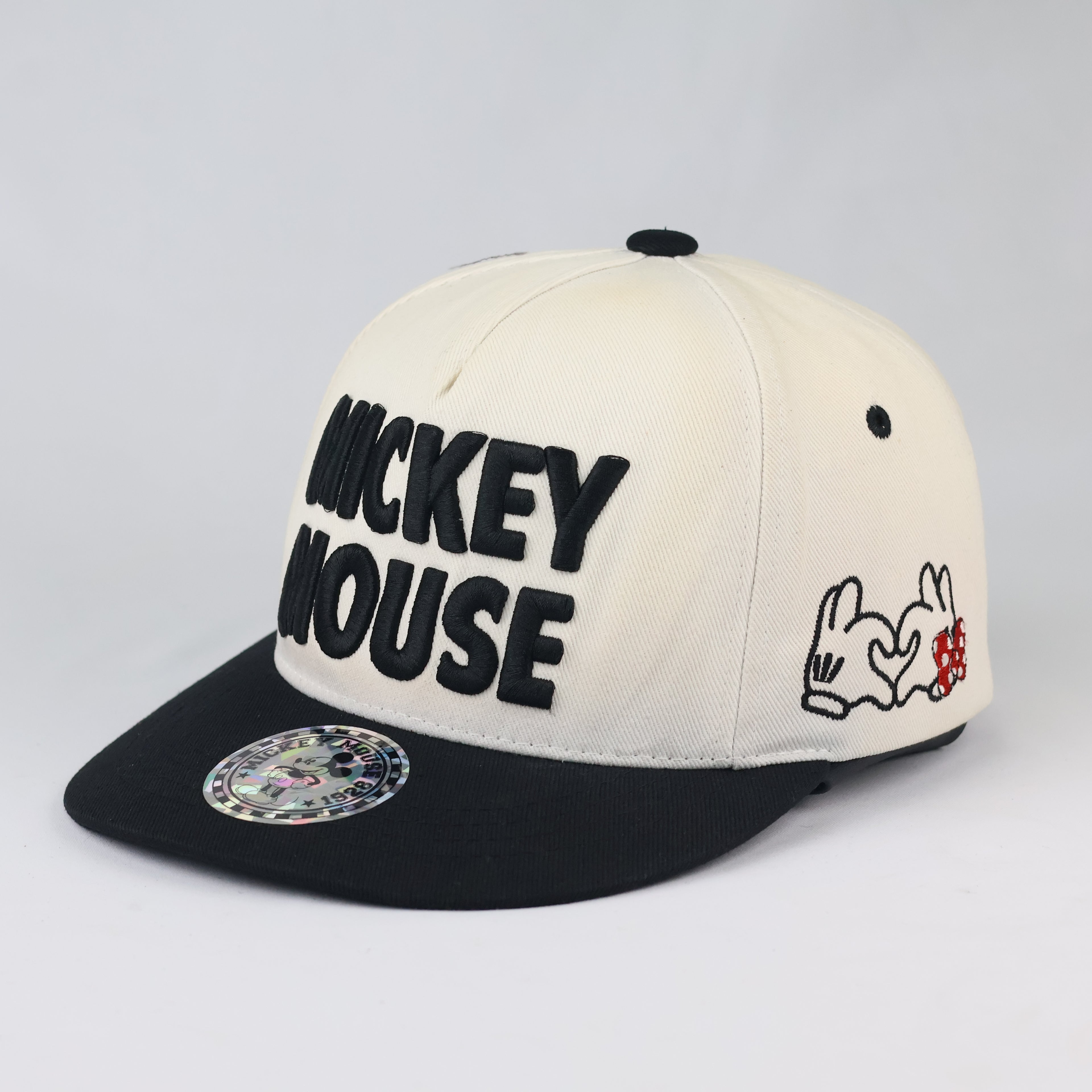 Disney Licensed Mickey & Minnie Hands Cap | Thrifted Snapback Hat 57-60cm