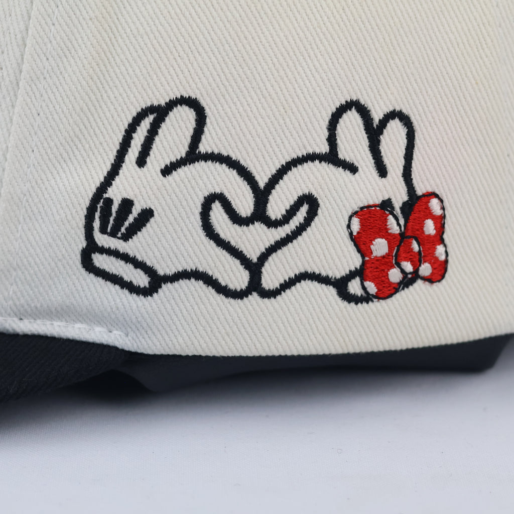 Disney Licensed Mickey & Minnie Hands Cap | Thrifted Snapback Hat 57-60cm