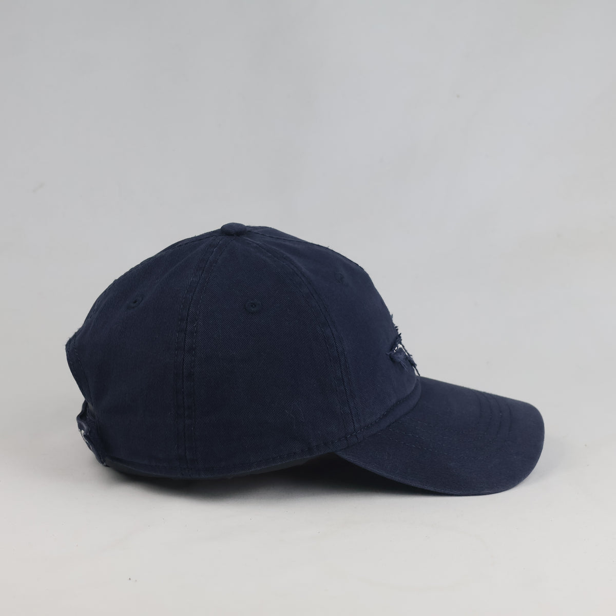 Blu Nautical Baseball Cap – Navy Blue Distressed Bird Hat (56-57cm) |10621
