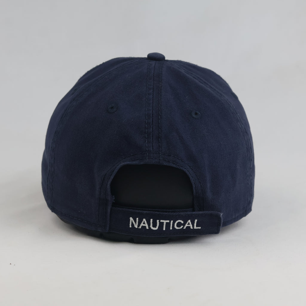 Blu Nautical Baseball Cap – Navy Blue Distressed Bird Hat (56-57cm) |10621