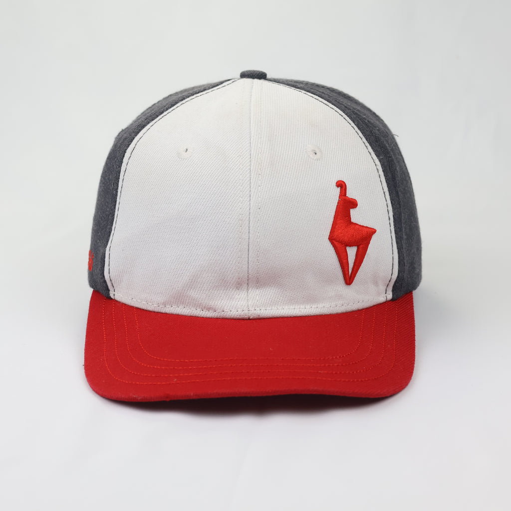 KitzSki Austria Snapback Hat | Embroidered Ski Resort Cap - Red & Grey
