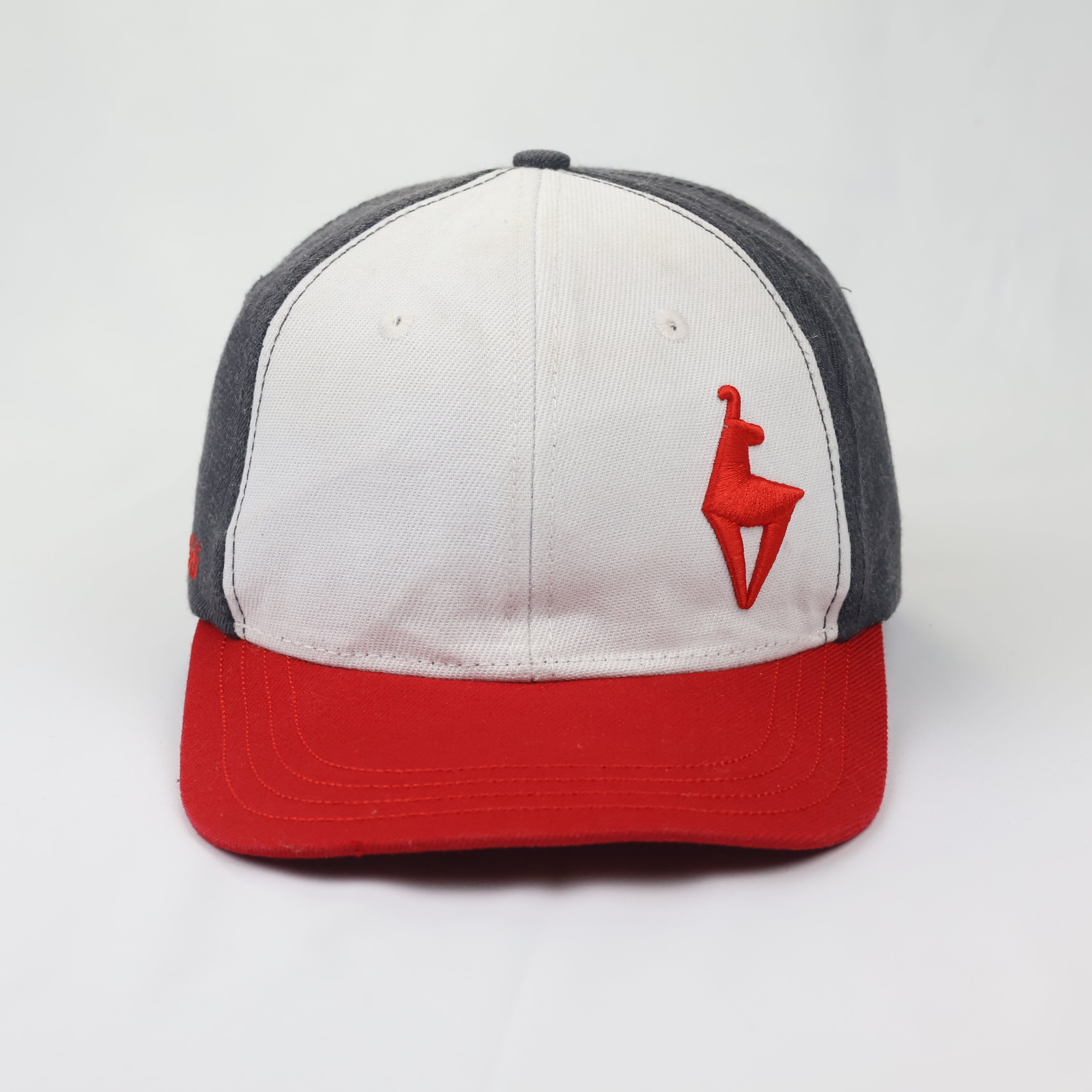 KitzSki Austria Snapback Hat | Embroidered Ski Resort Cap - Red & Grey