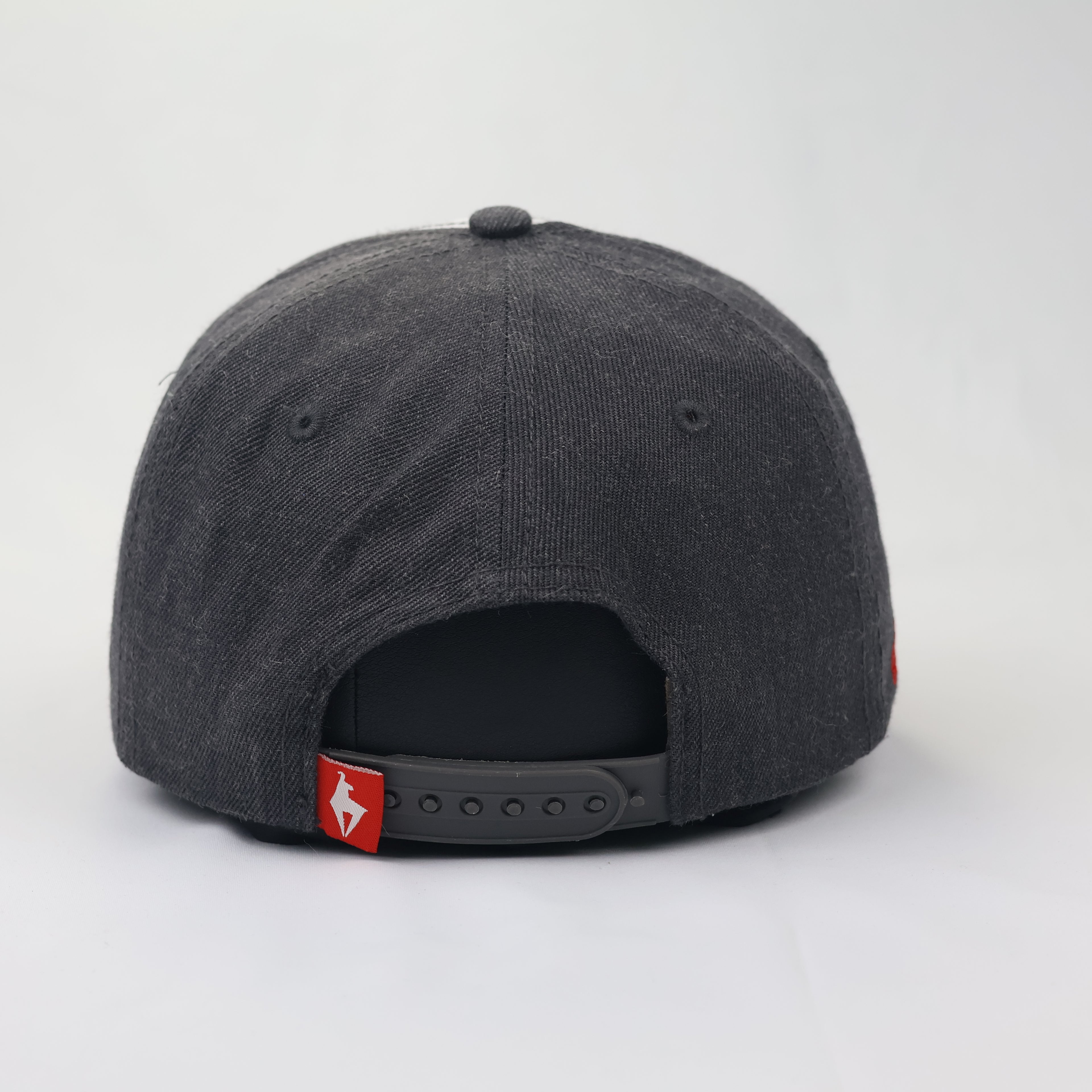 KitzSki Austria Snapback Hat | Embroidered Ski Resort Cap - Red & Grey