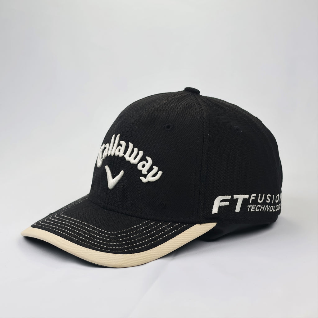 Callaway Golf x New Era FT Fusion Technology Thrifted Cap - Black & Cream