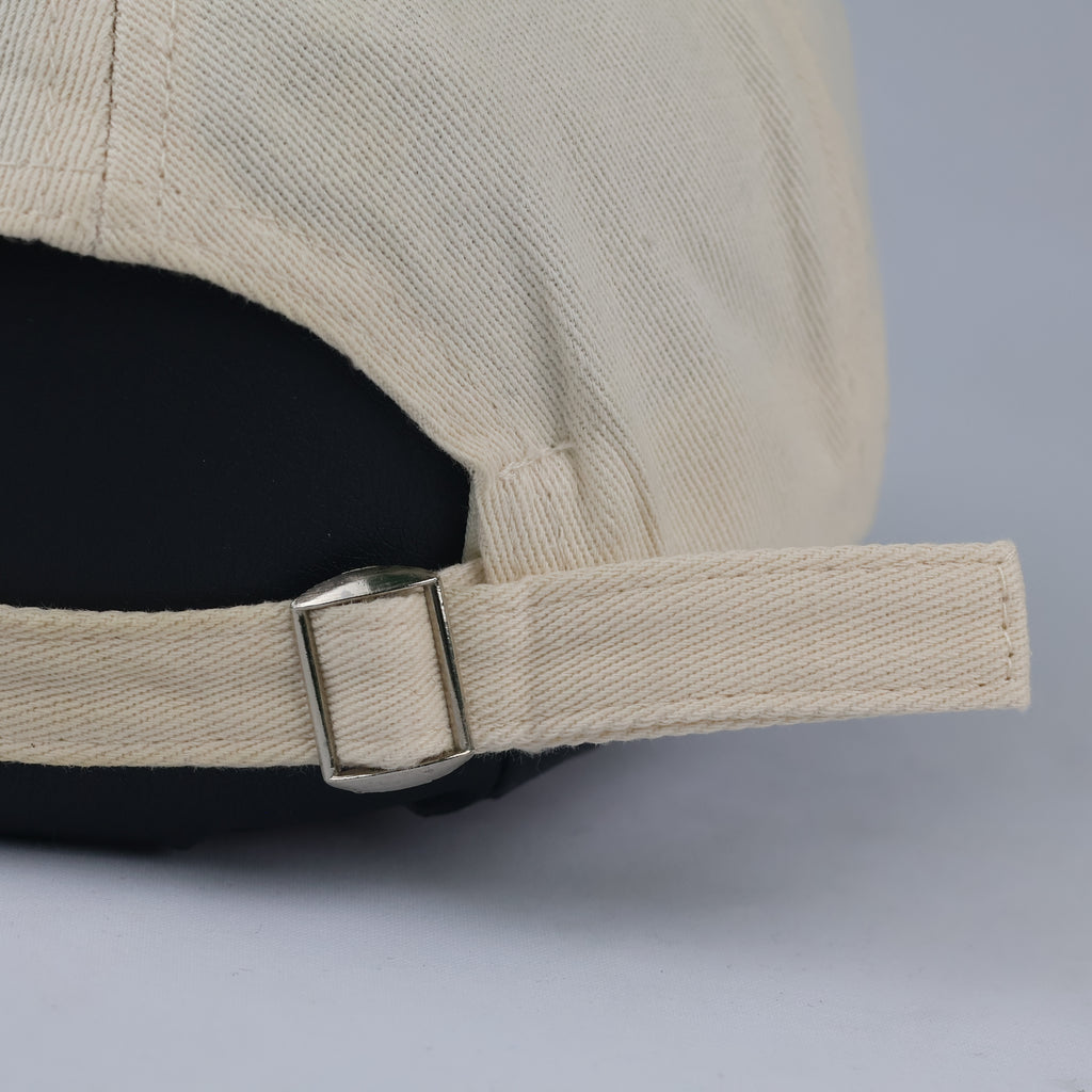Retro Brooklyn New York Embroidered Hat - Cream & Forest Green Cap