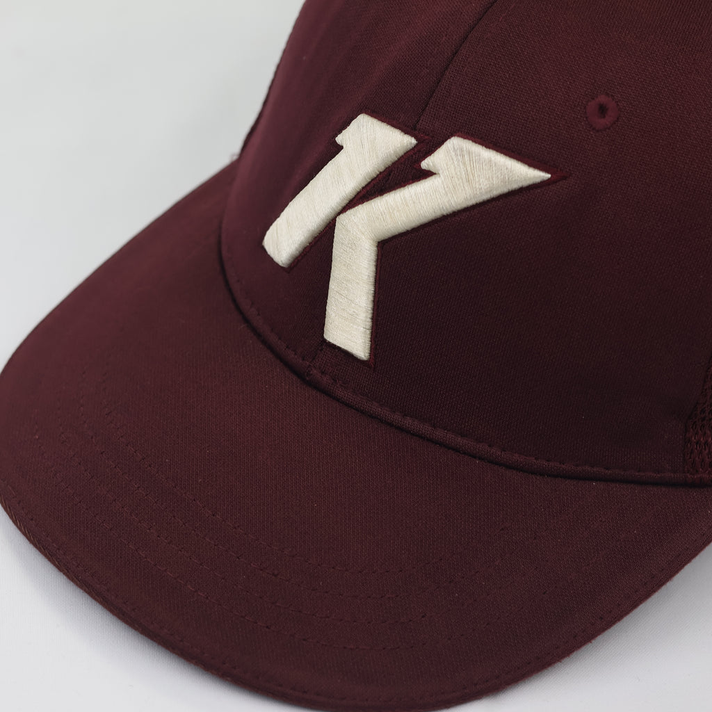 Vintage Heroes "K" Logo Thrifted Trucker Hat | Maroon & Cream Embroidery