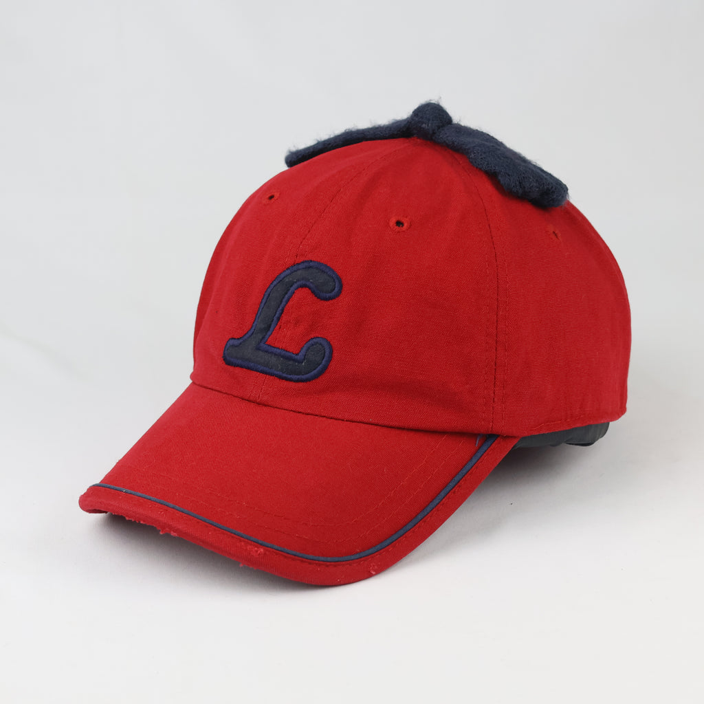 Vintage Levi’s Red Canvas Novelty Cap - Navy C Patch Bow Accent Hat