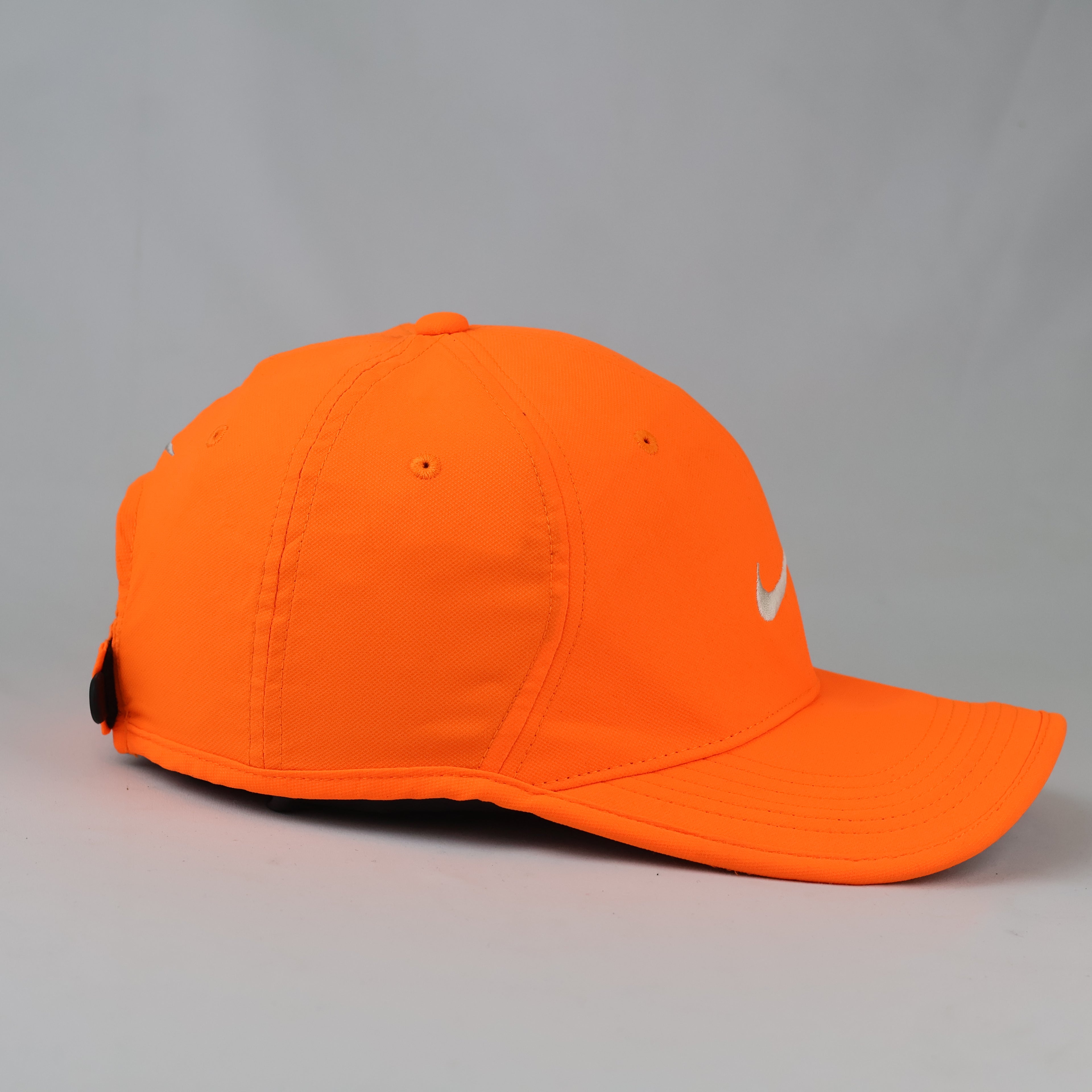 Vintage Nike Golf Adjustable Ball Cap - Bright Safety Orange Swoosh Hat