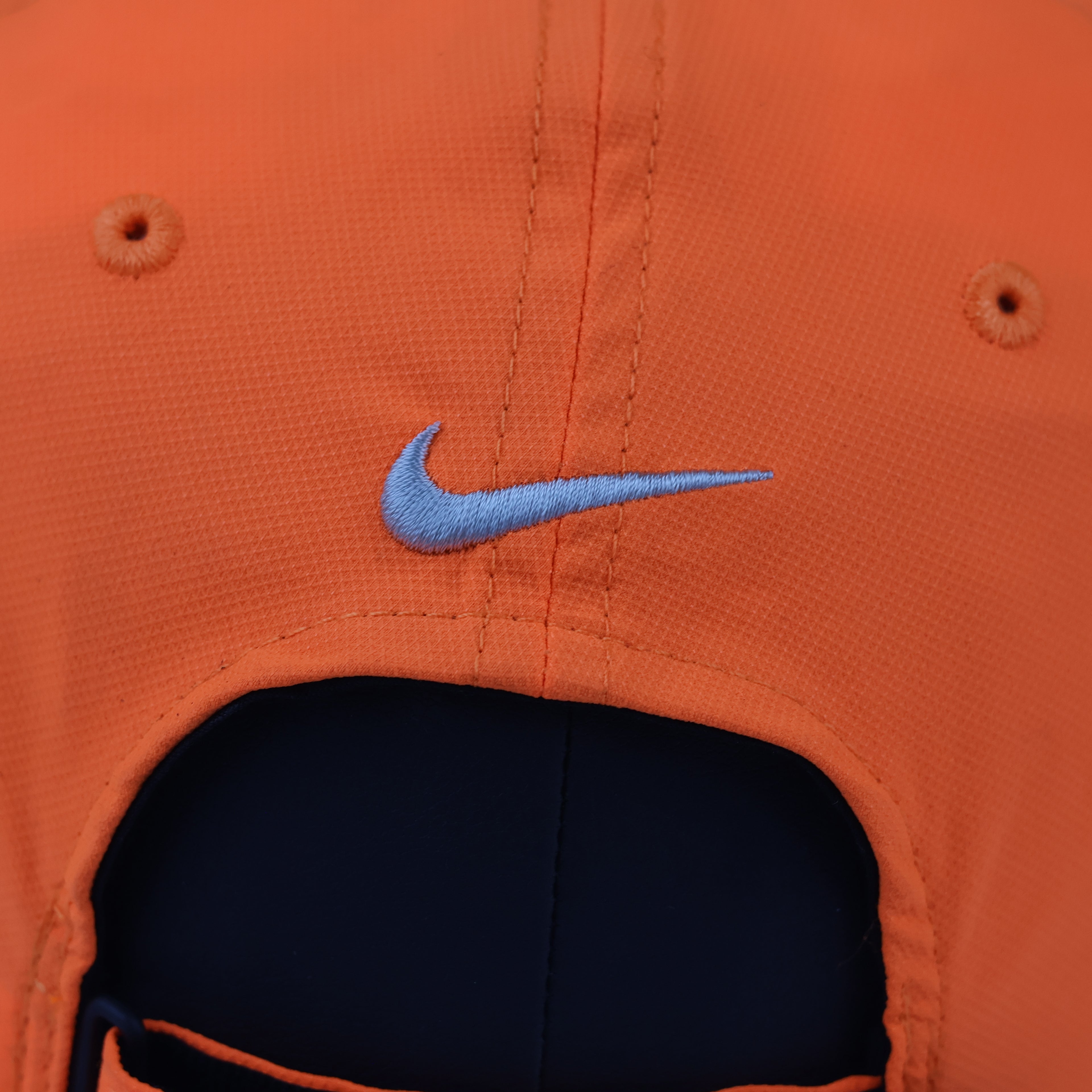 Vintage Nike Golf Adjustable Ball Cap - Bright Safety Orange Swoosh Hat