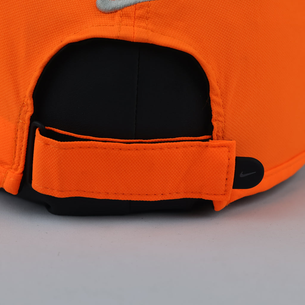 Vintage Nike Golf Adjustable Ball Cap - Bright Safety Orange Swoosh Hat