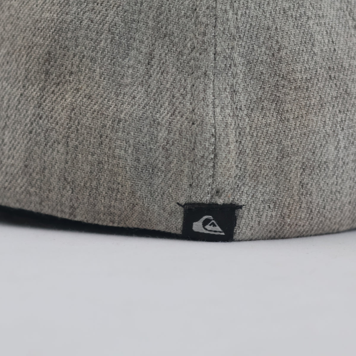 Thrifted Quiksilver Flexfit Flat Brim Cap – Heather Grey & Navy 57–58 cm |10662