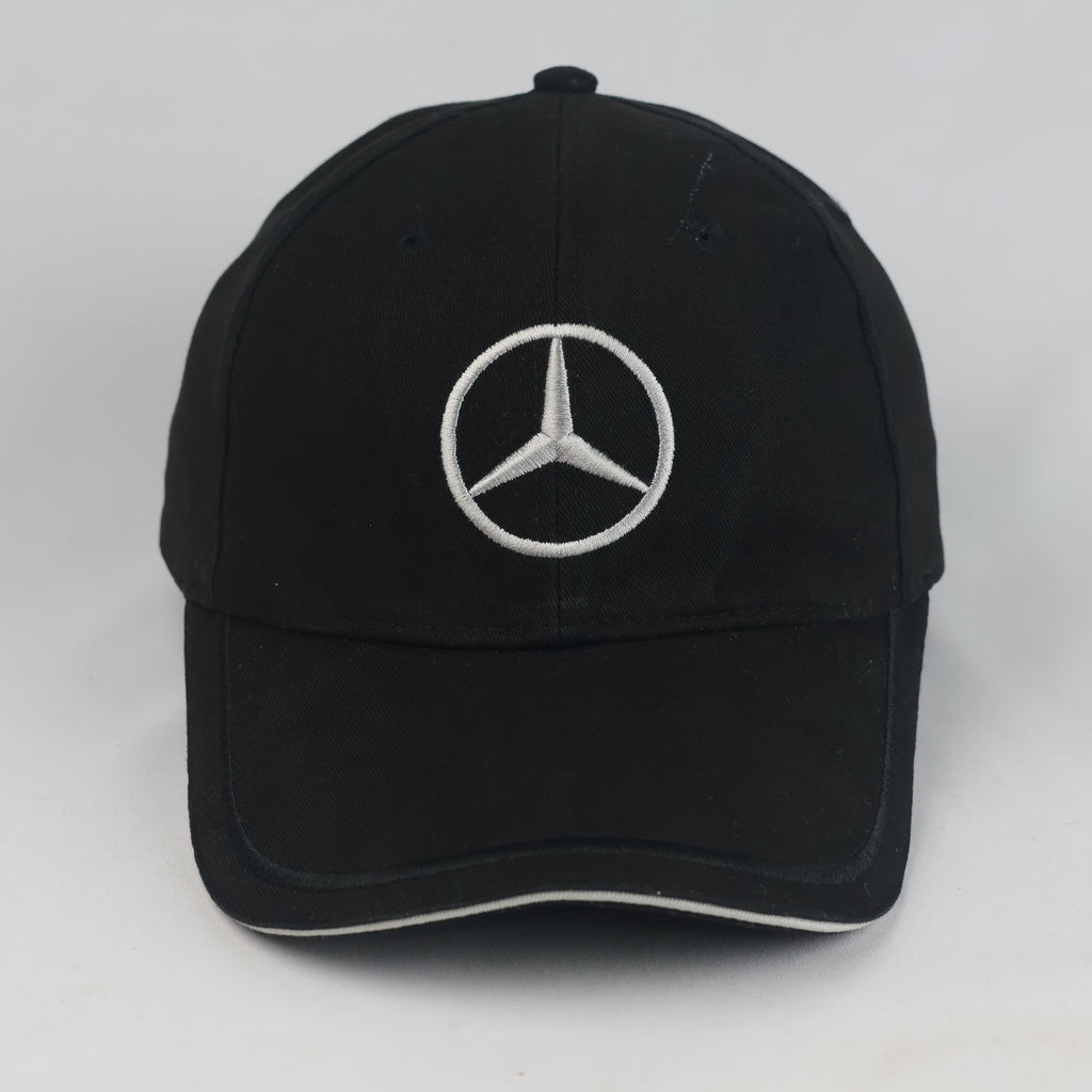 Thrifted Mercedes-Benz Embroidered Logo Baseball Cap – Classic Black (56–57 cm) | 10664