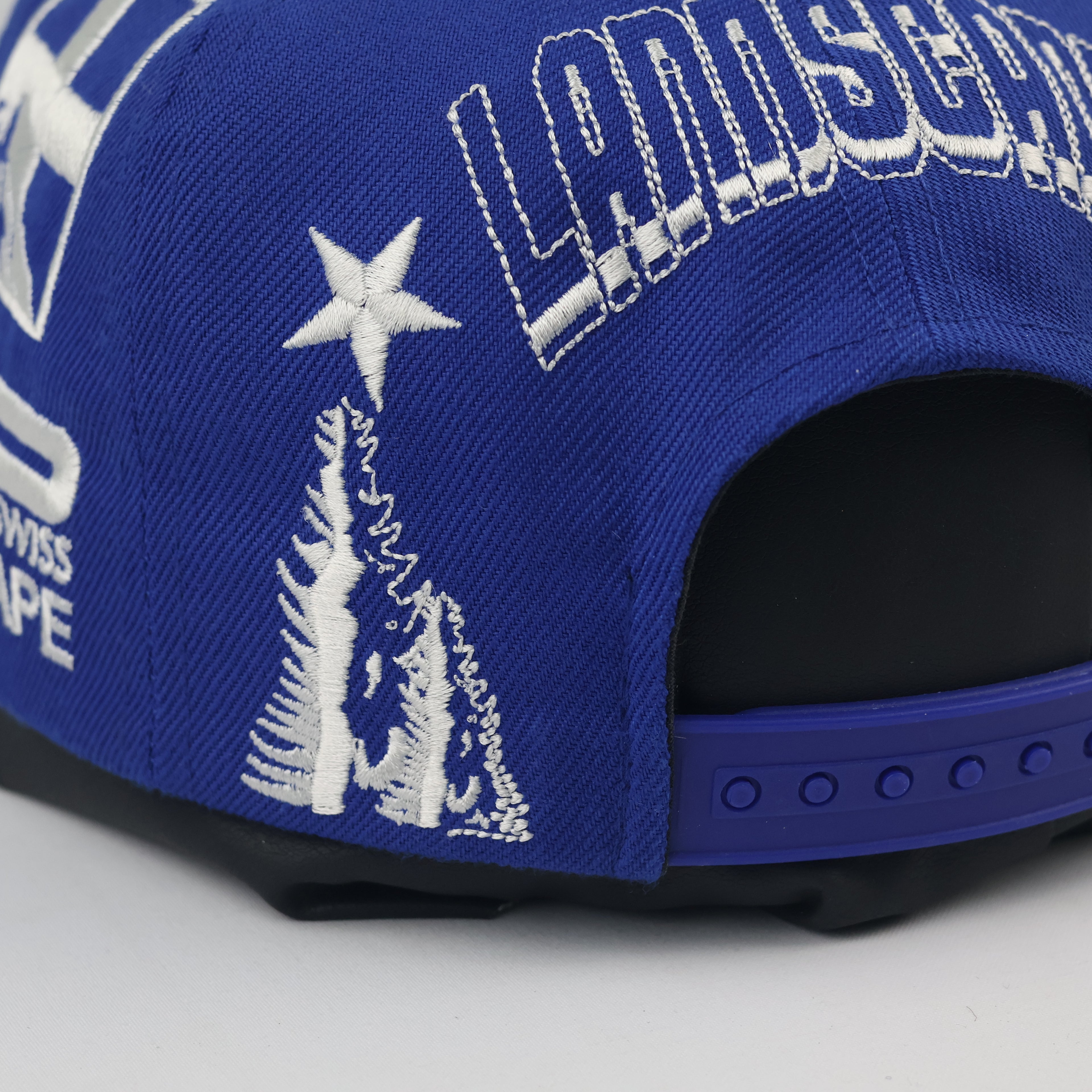 Swiss Landscape Return to Nature Snapback | Thrifted Blue Cap 56-58cm